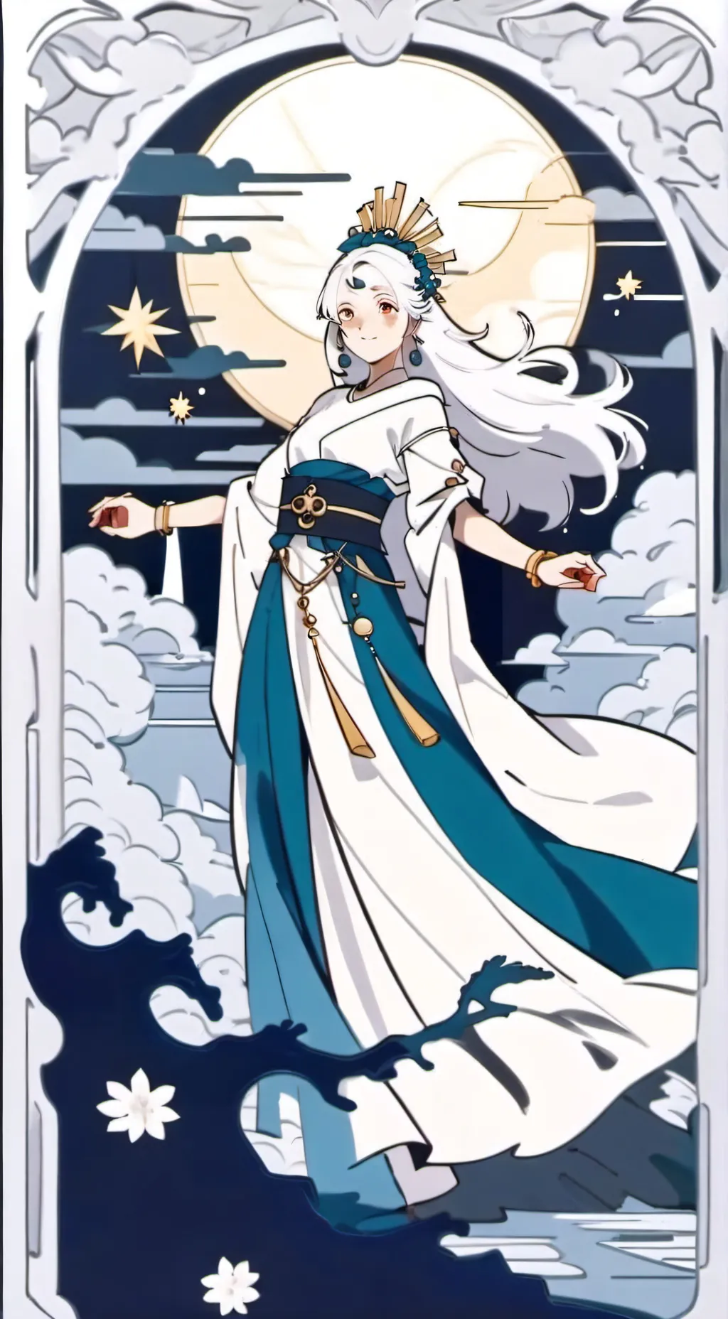 ai character: Se llama carla y  background