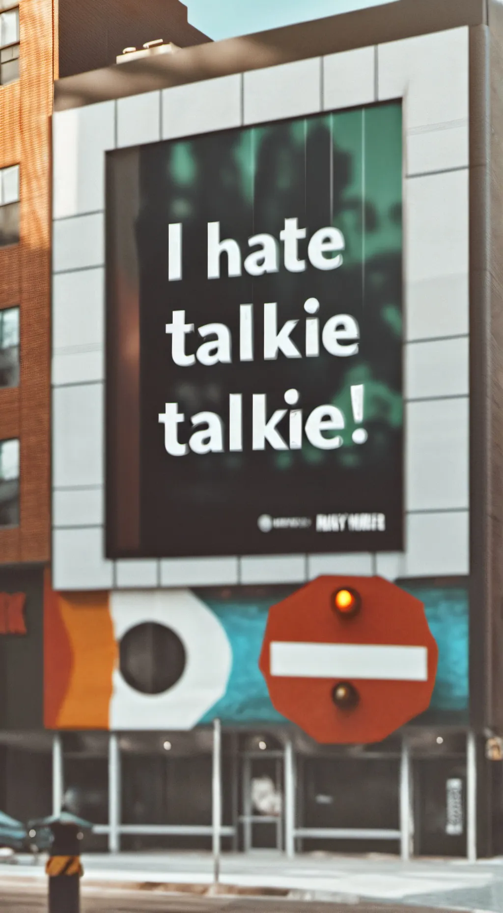 ai character: I HATE TALKIE background