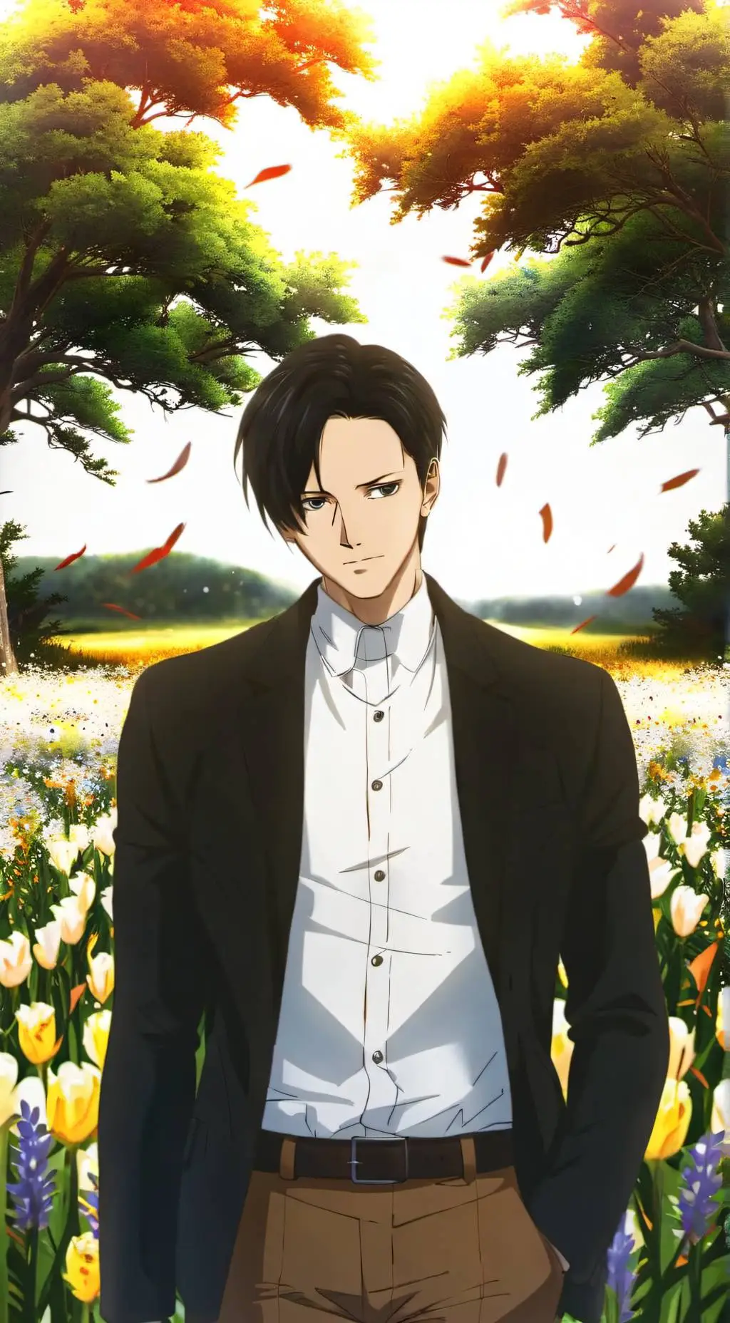 ai character: levi Ackerman  background