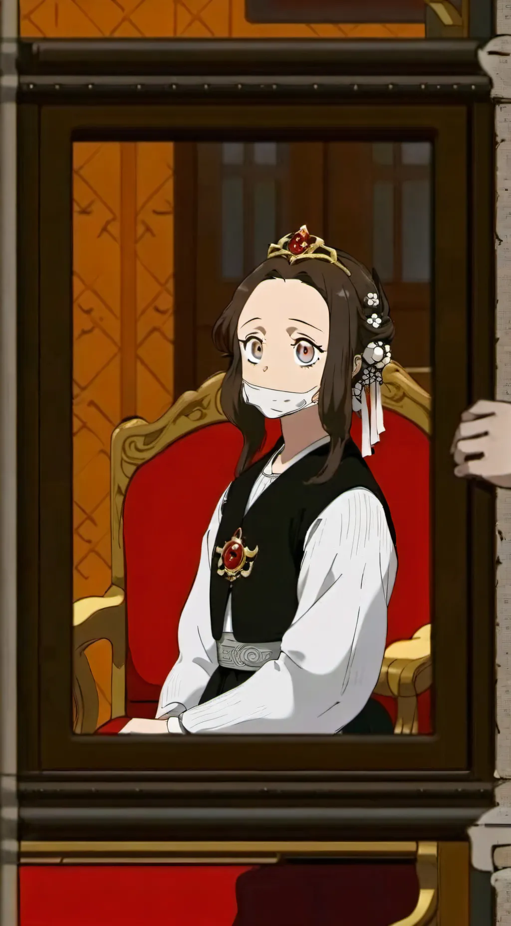 ai character: незуко  background