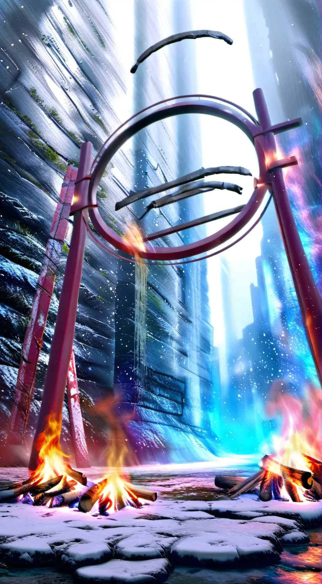 ai character: Fire Ring background