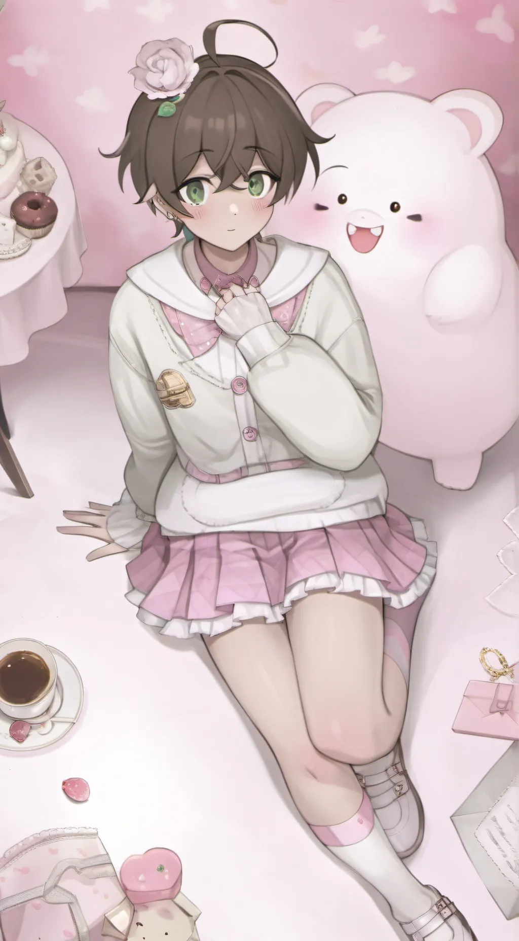 ai character: femboy and friends background