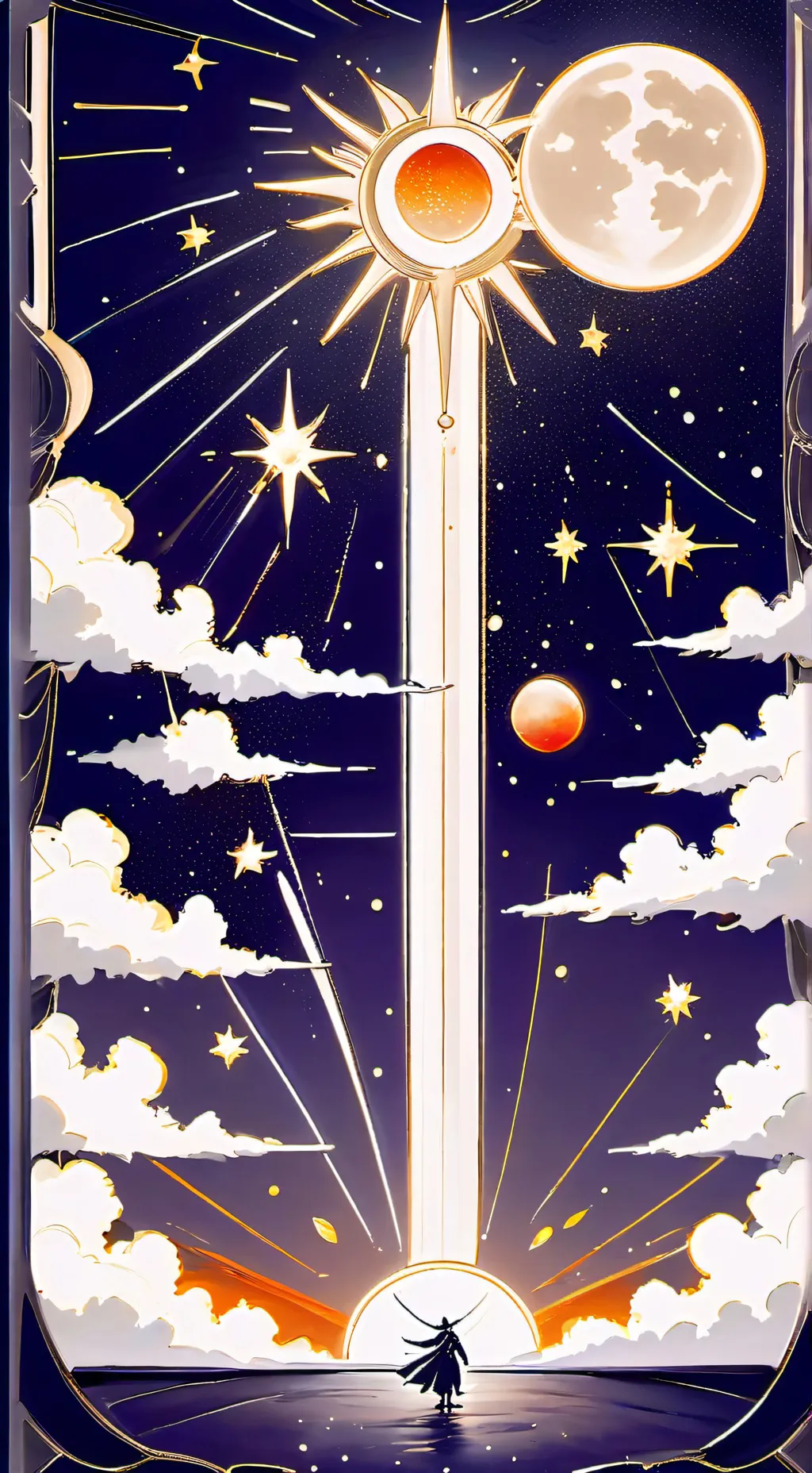 ai character: moon in love  background