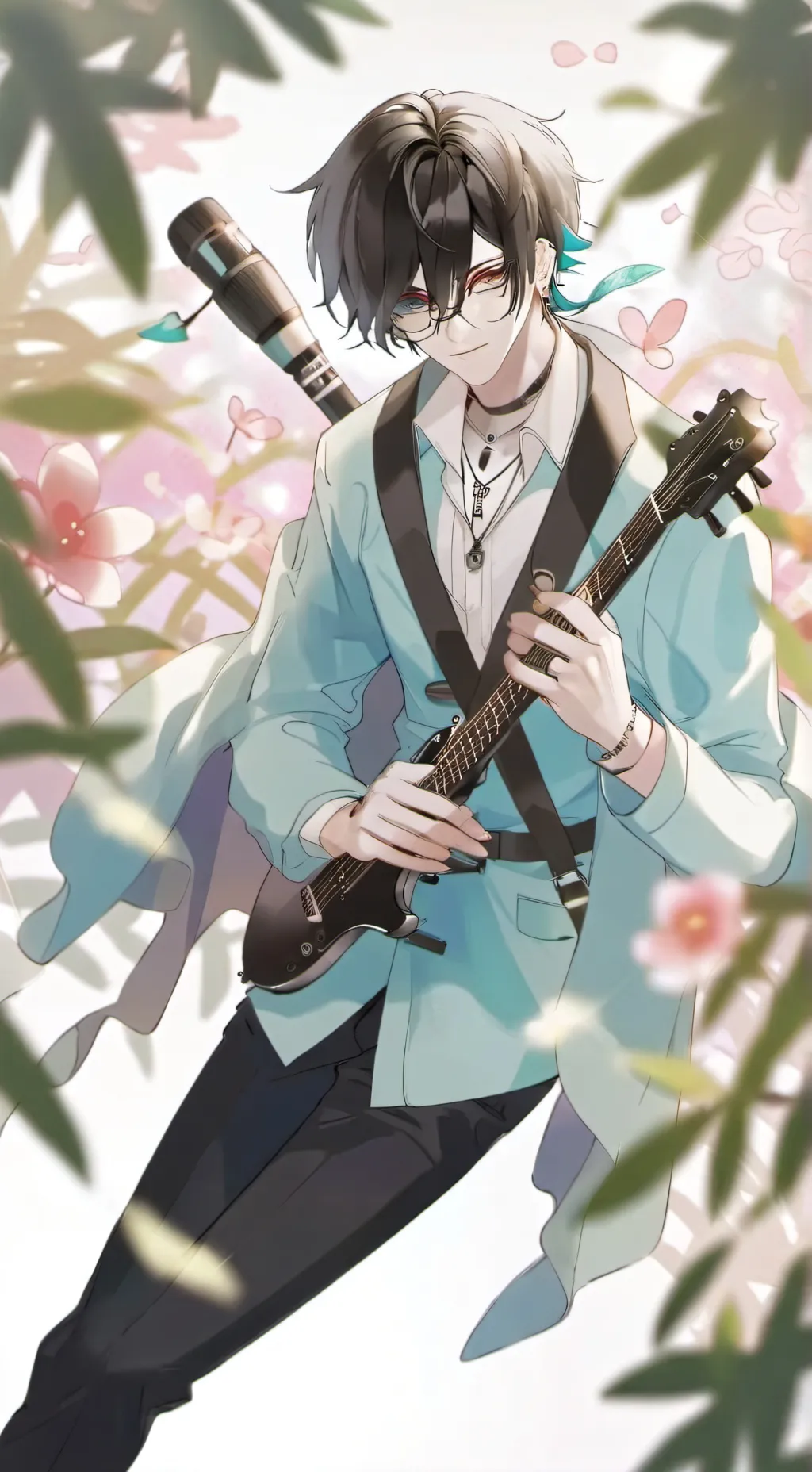 ai character: frontman x yn background