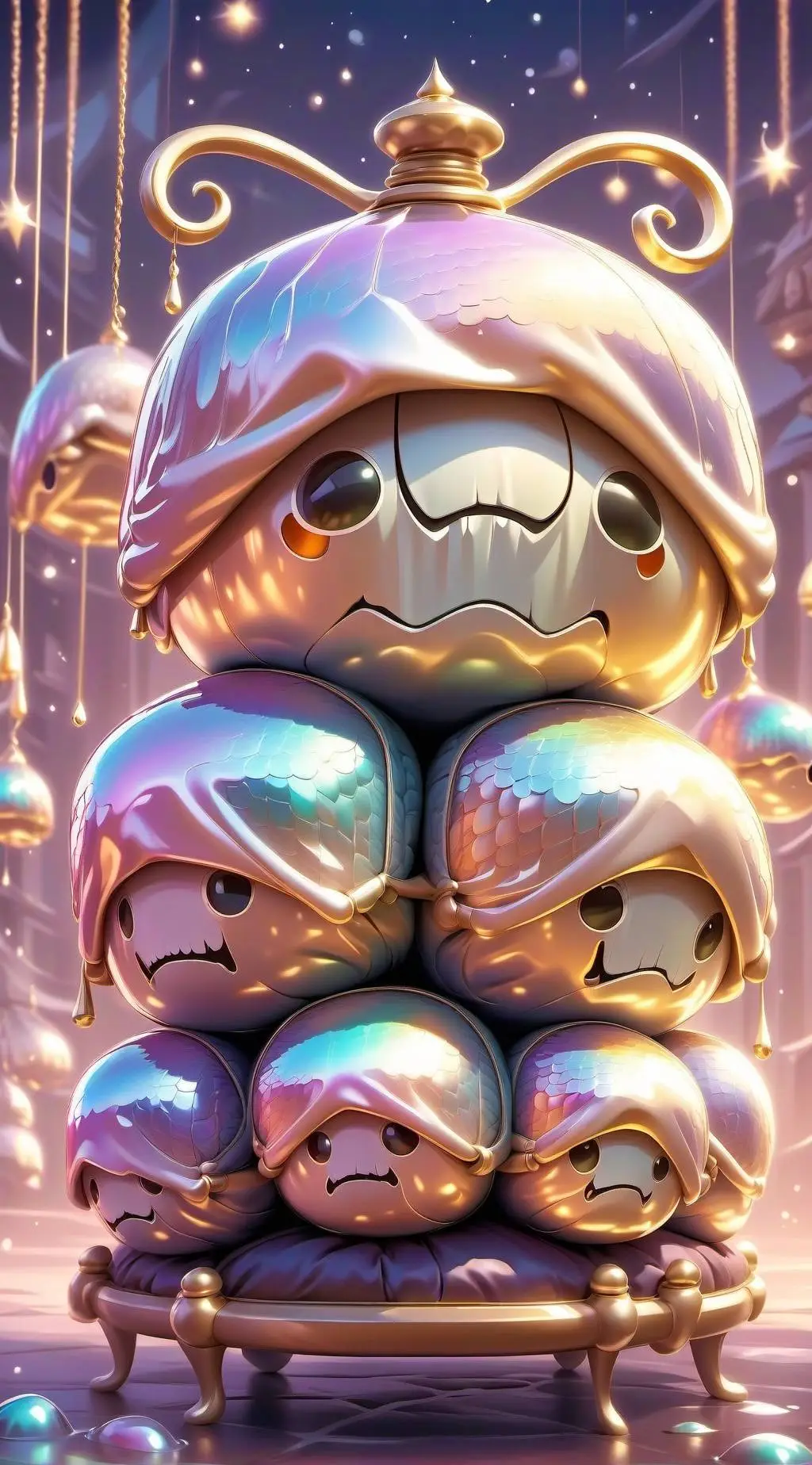 ai character: bfdi tpot 9 pillow background