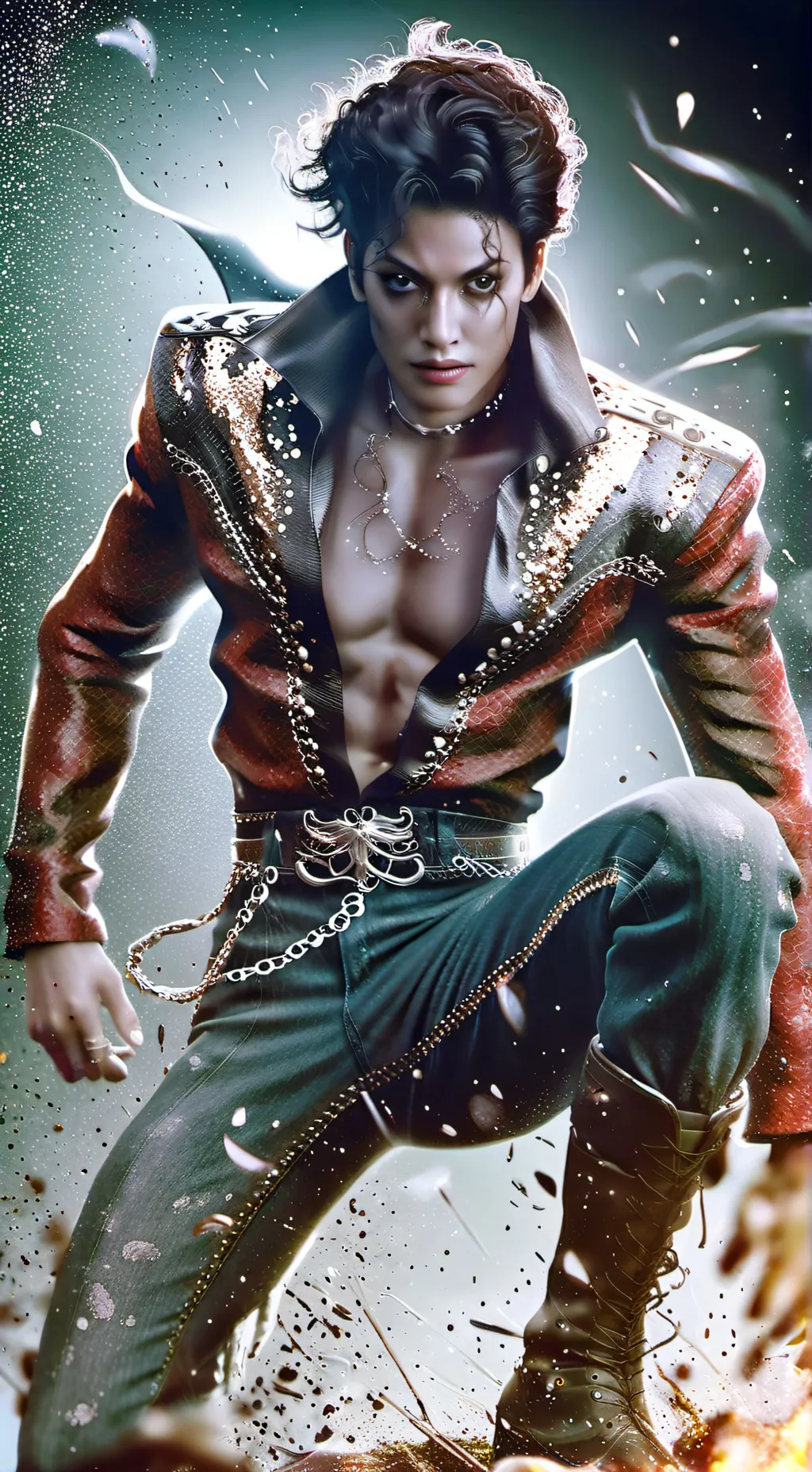 ai character: MichaelJackson background