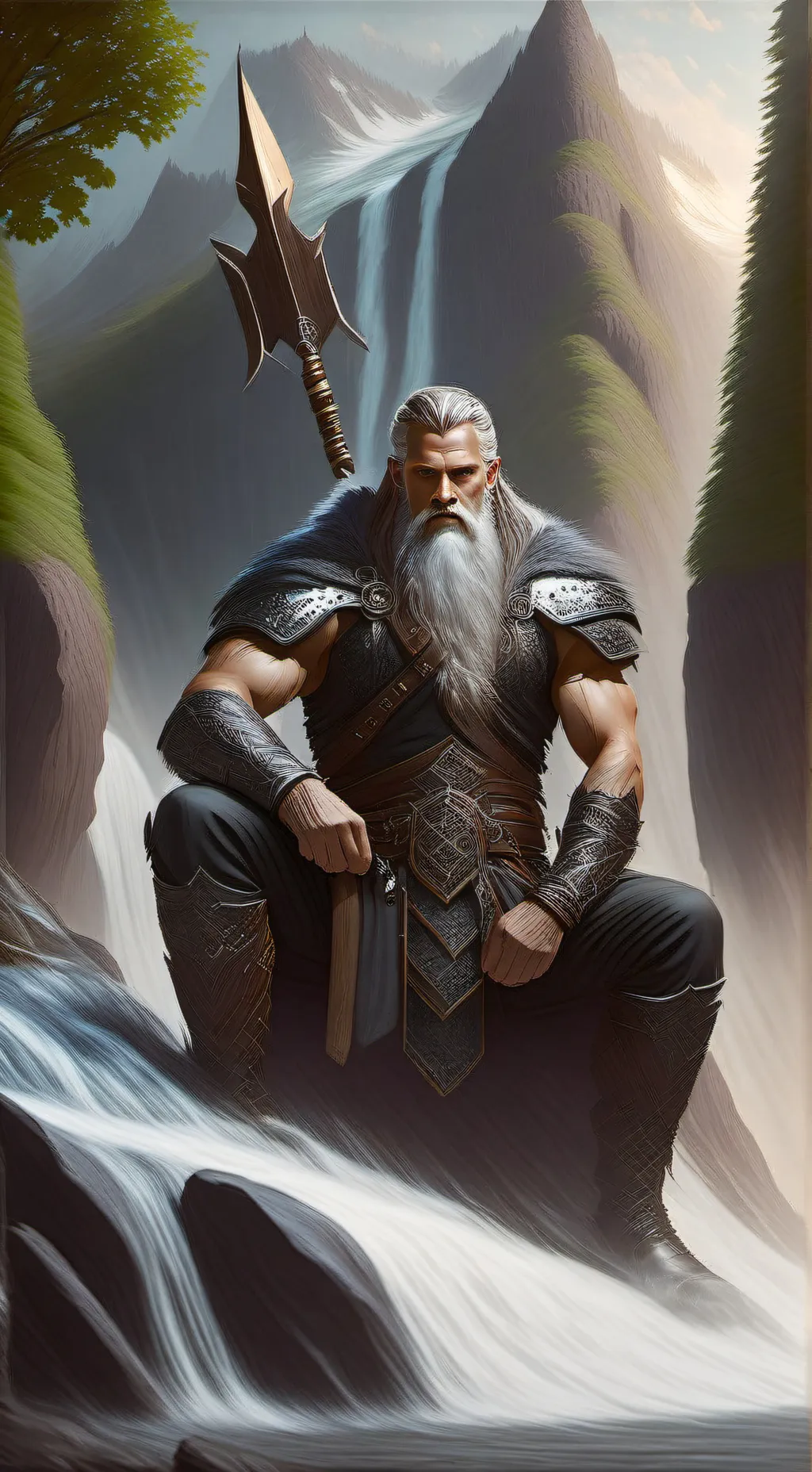 ai character: Odin All Father background