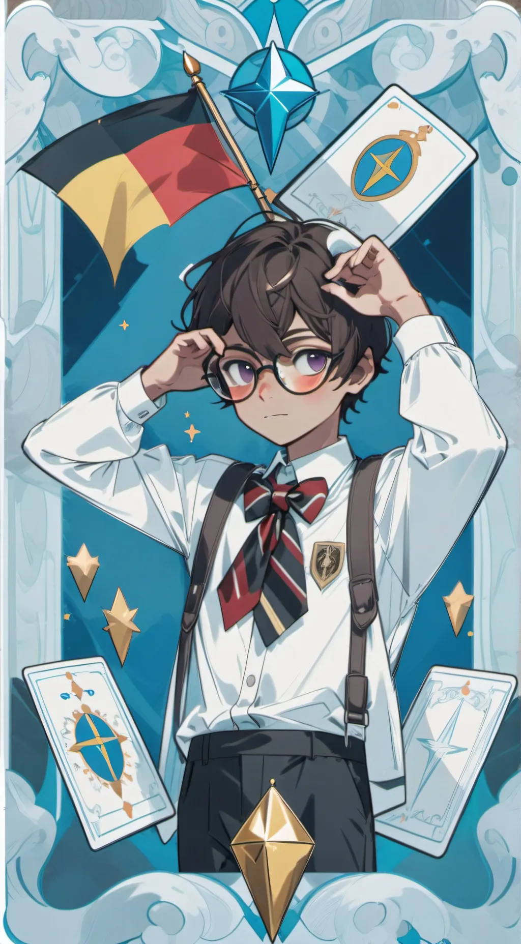 ai character: germany  background