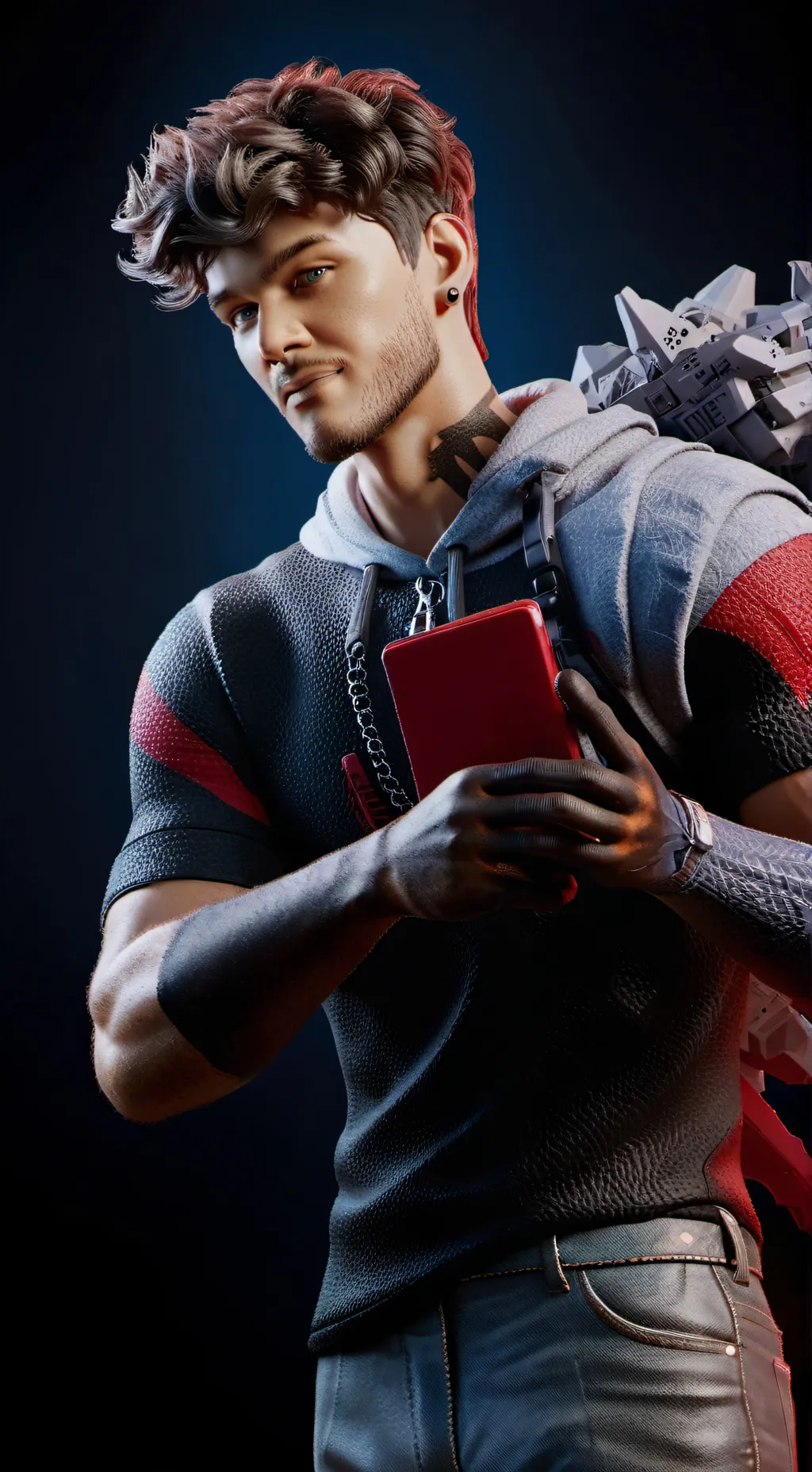 ai character: Ethan  background