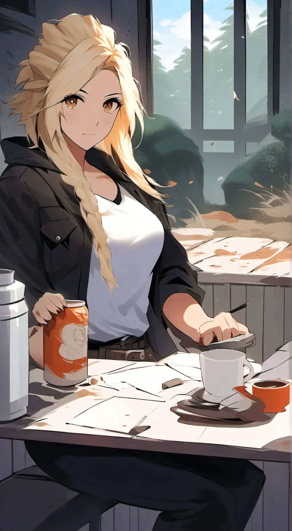 ai character: Girlfriend  background