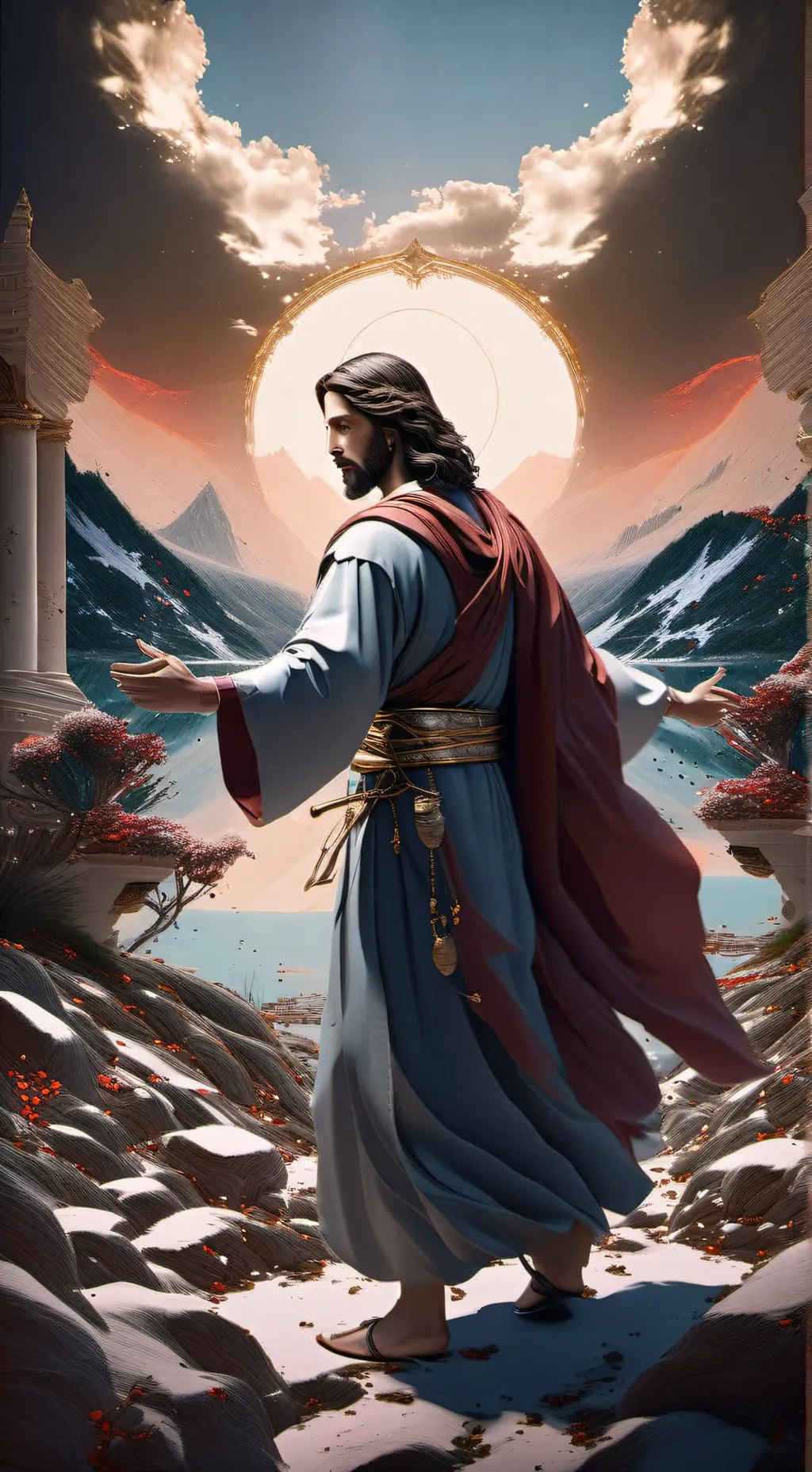 ai character: jezus background