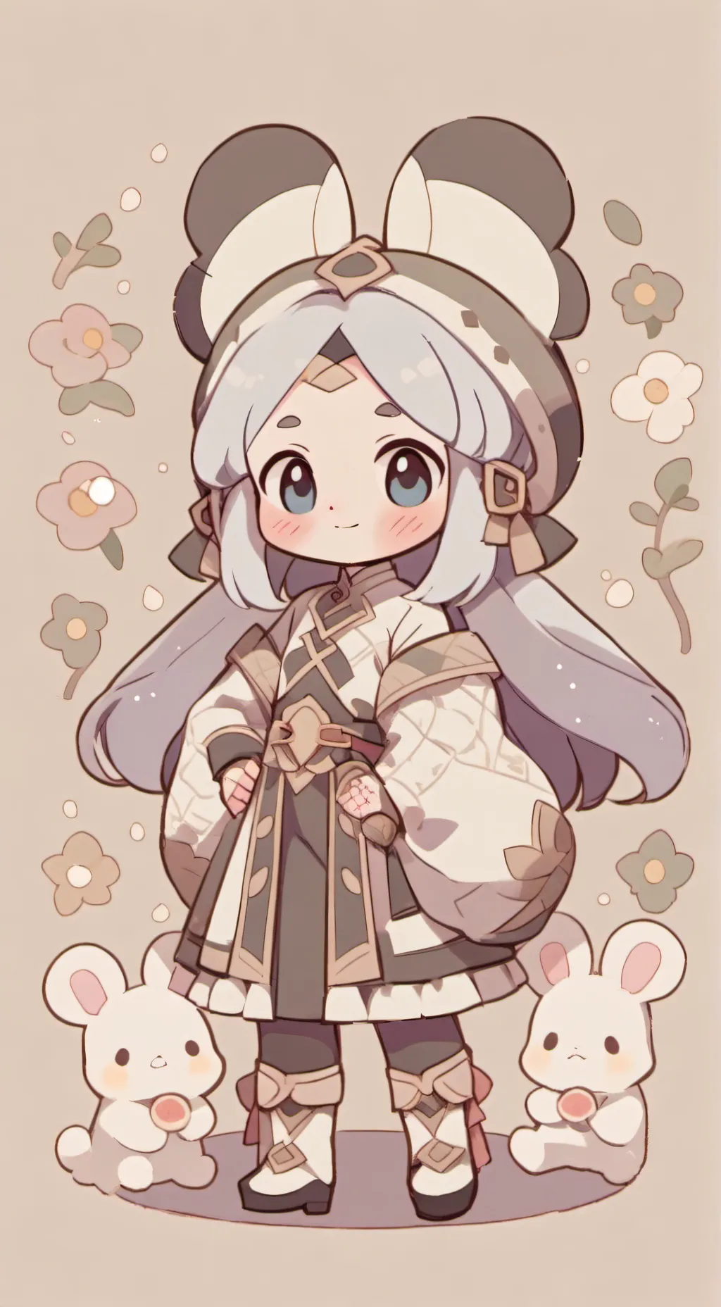 ai character: fucsia x azulina💙🩷 background