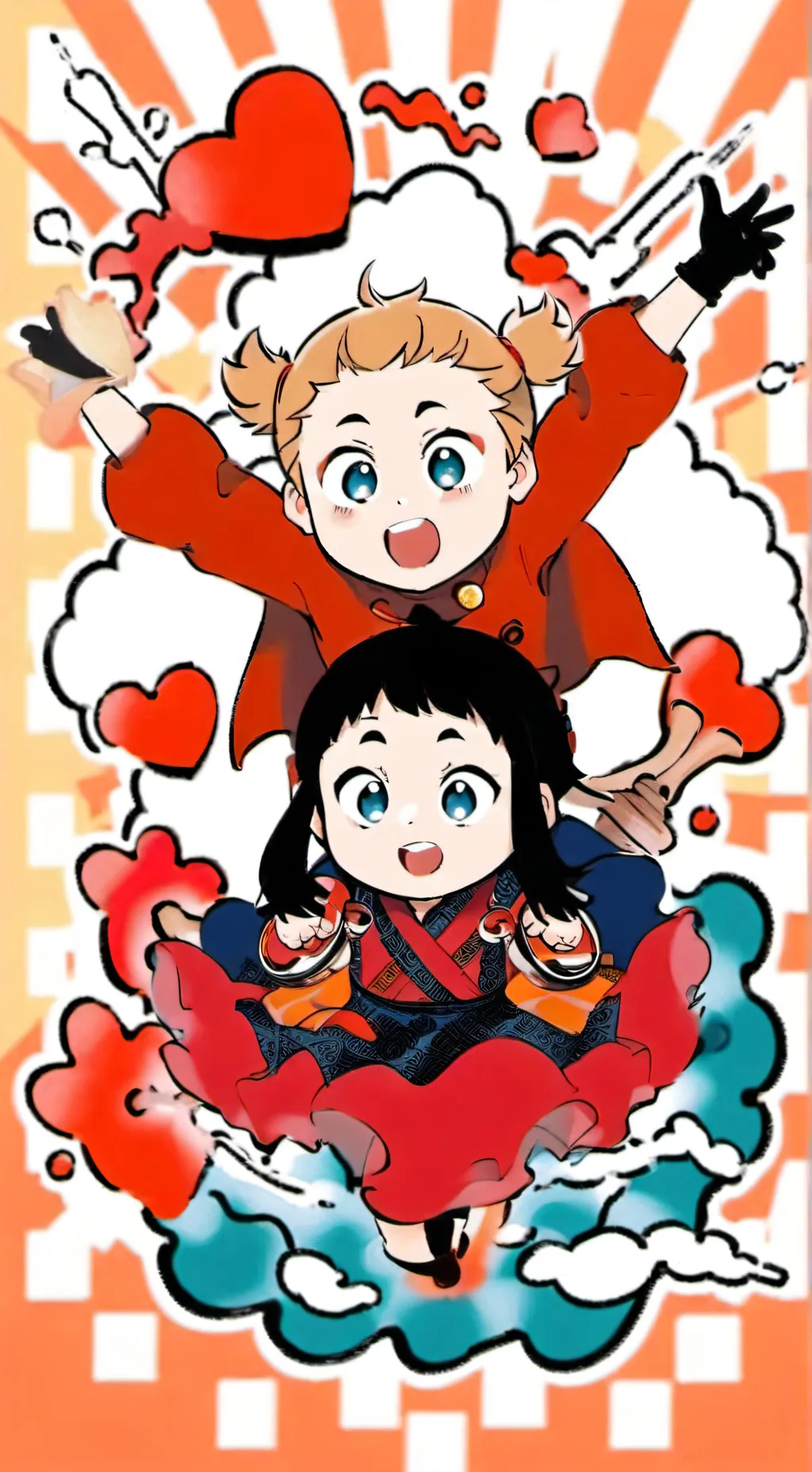 ai character: Emma y Marta background