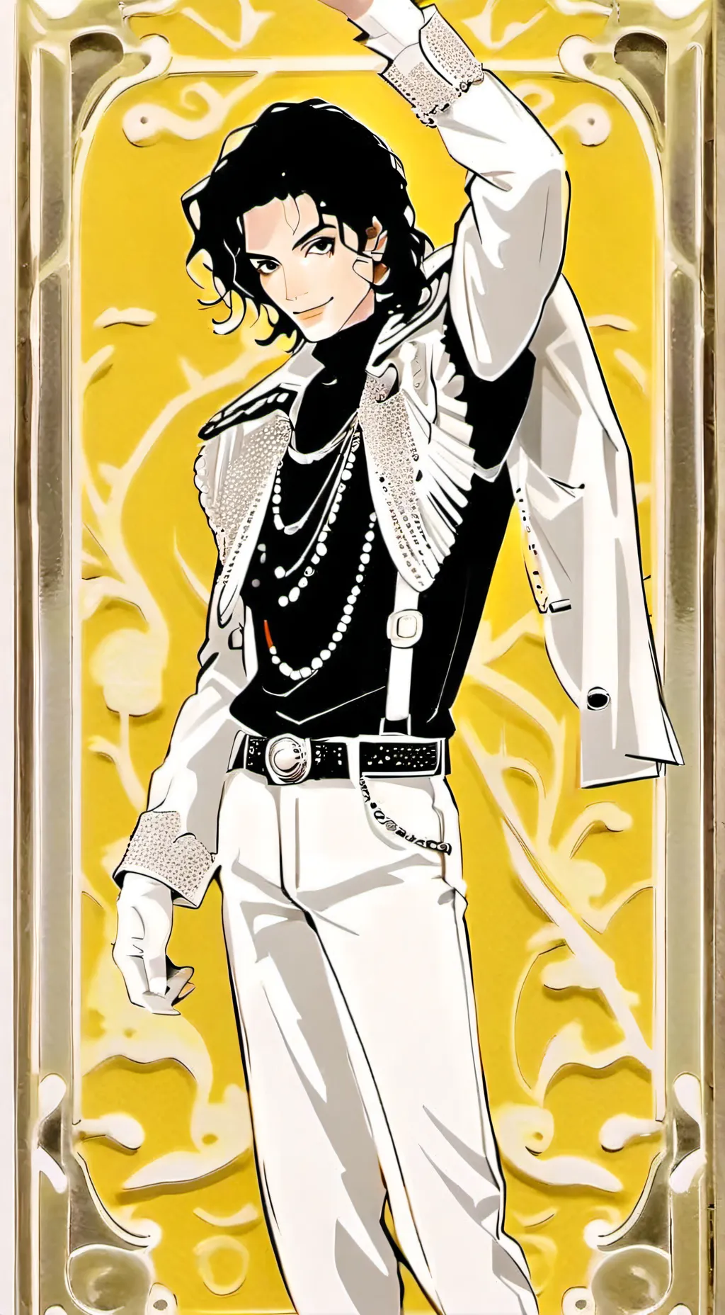 ai character: Michael Jackson background