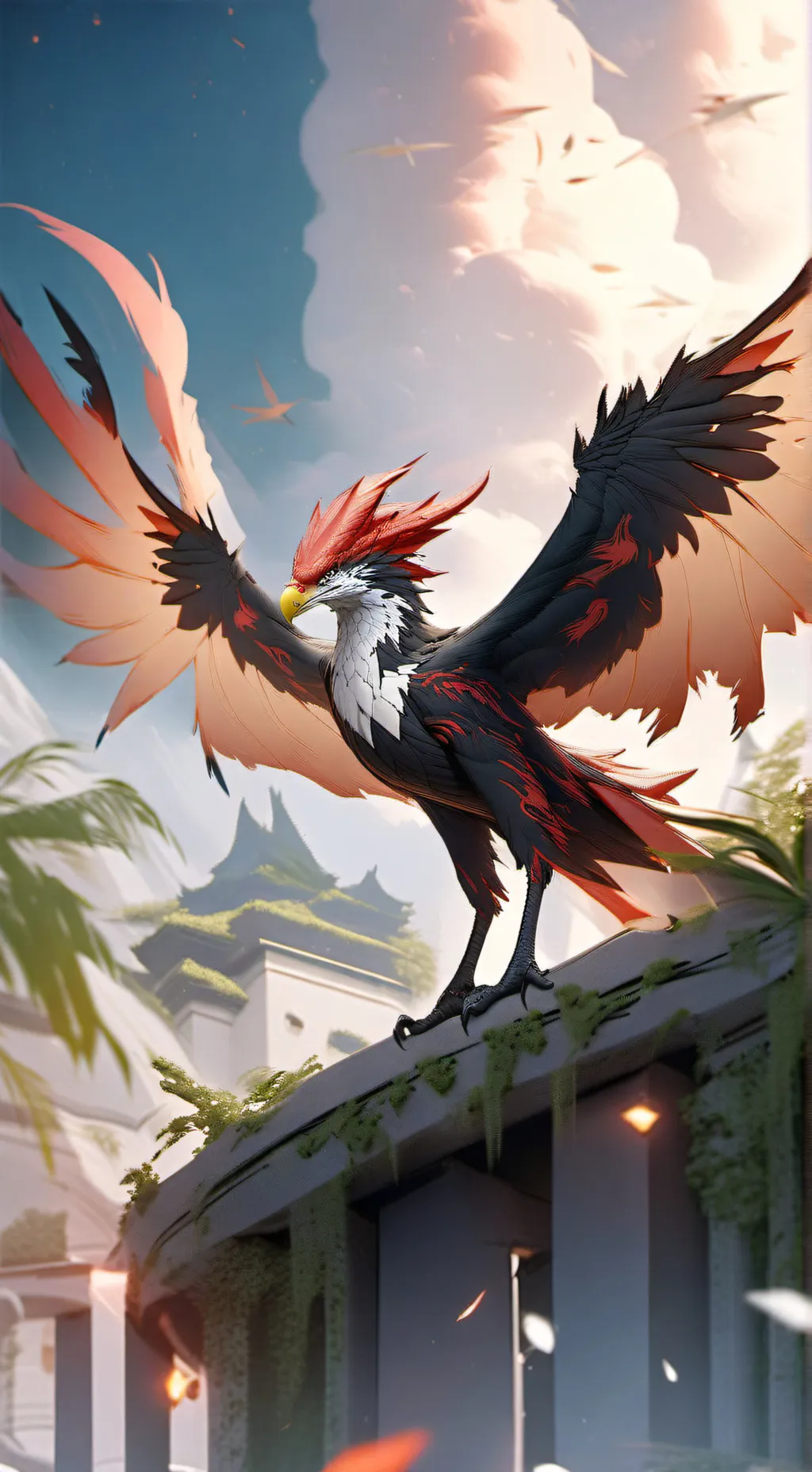 ai character: WOF and MHA mix background