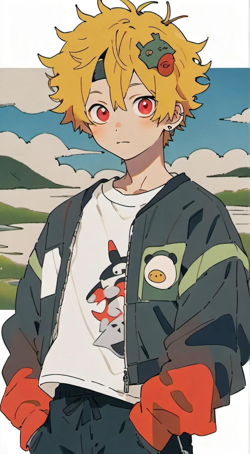 ai character: thomato background