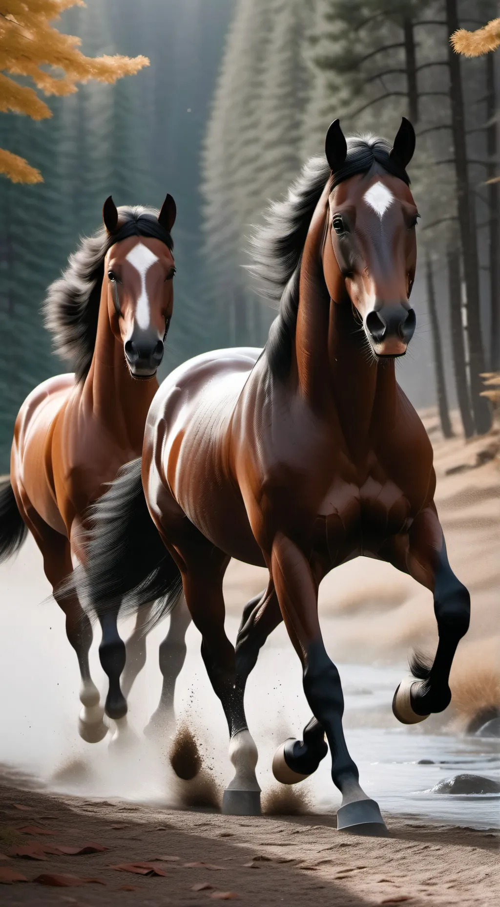 ai character: horses background
