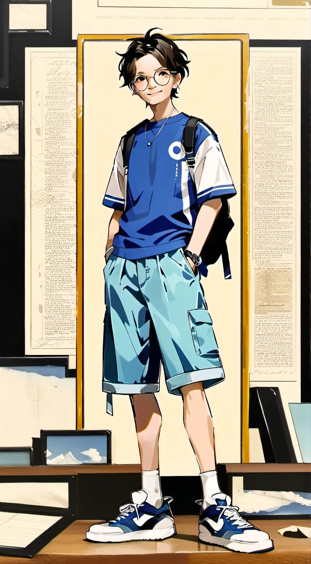 ai character: Rad background