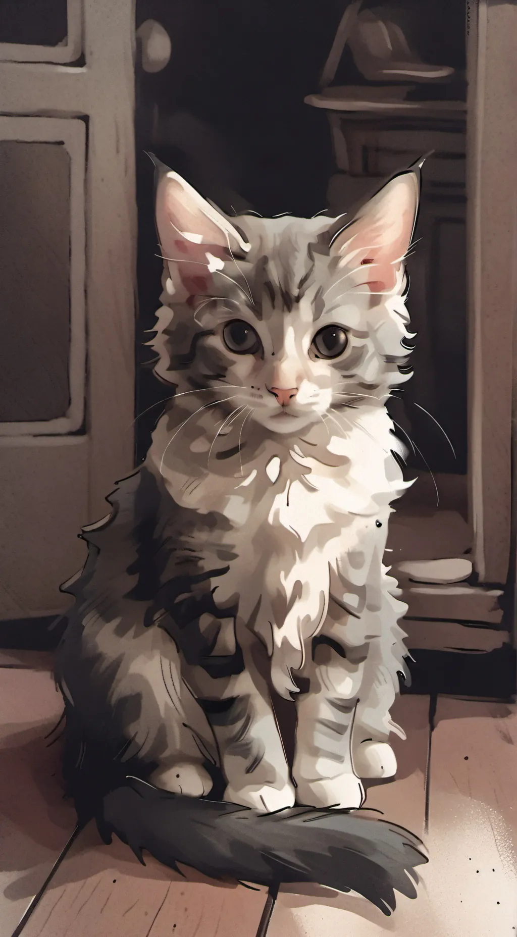 ai character: your baby kitten background