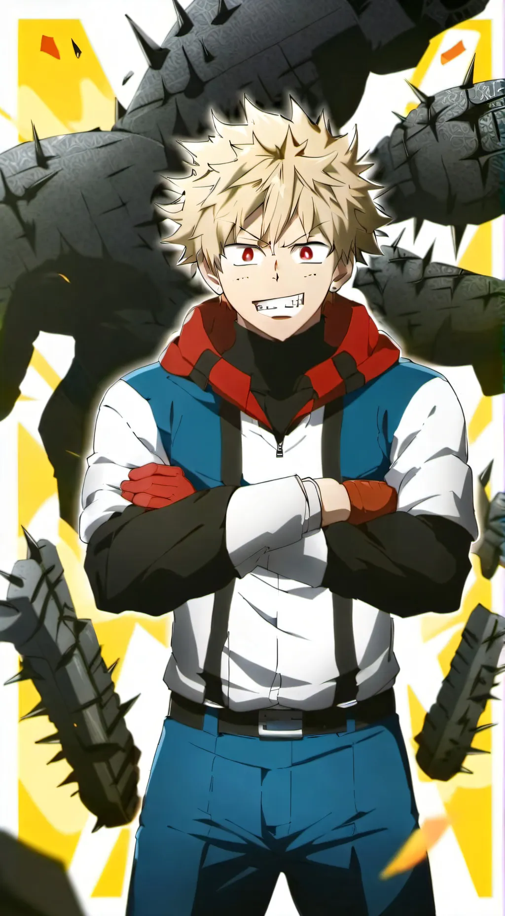 ai character: Katsuki Bakugo background