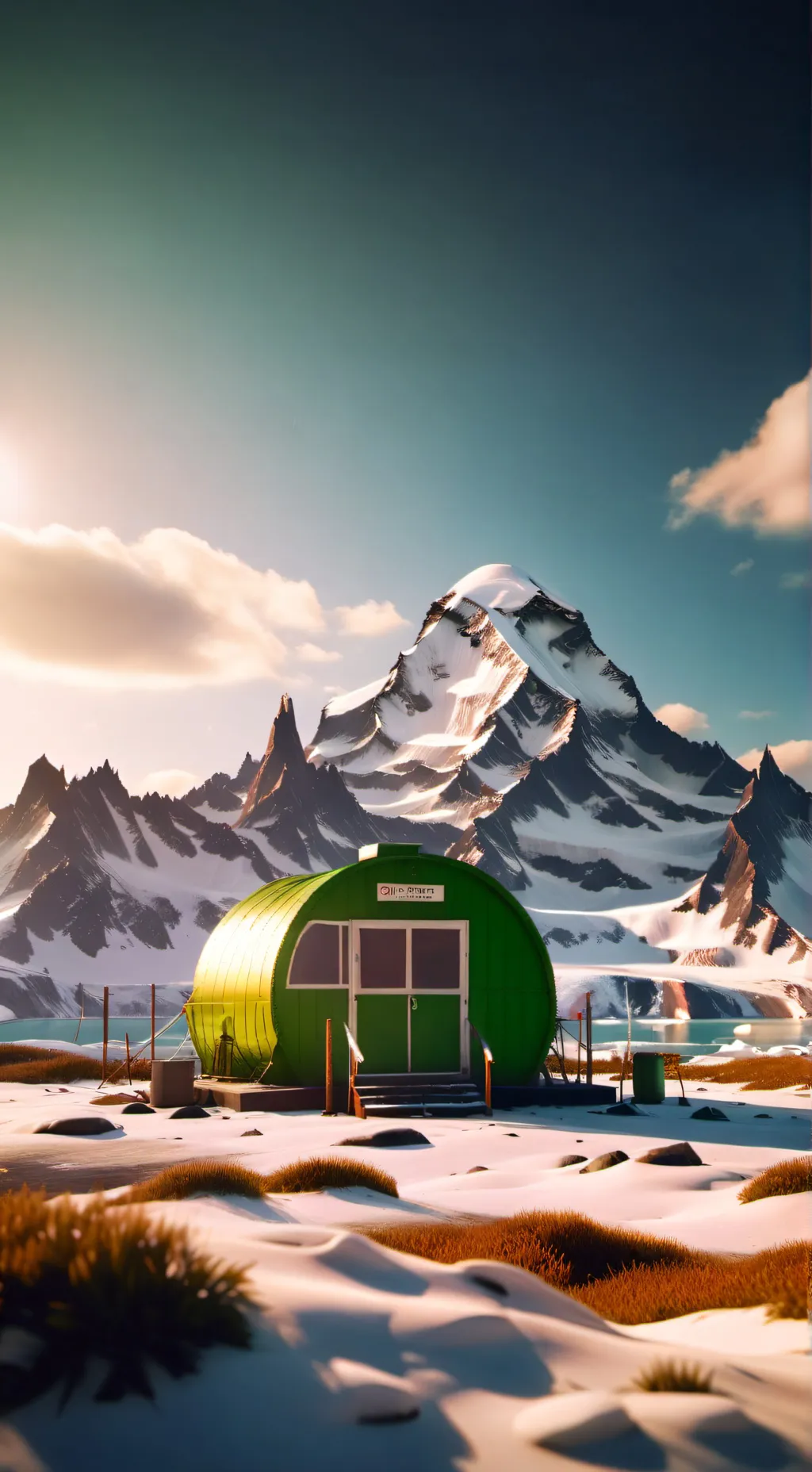 ai character: Sprunki in Antarct background