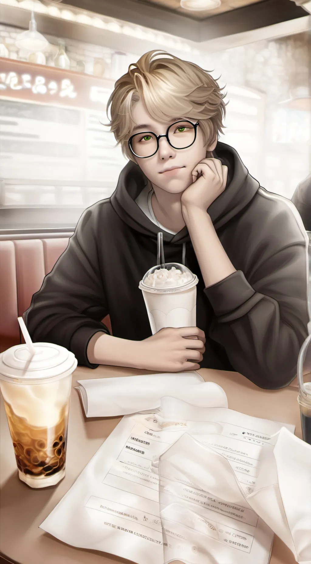 ai character: Ren Kaito background