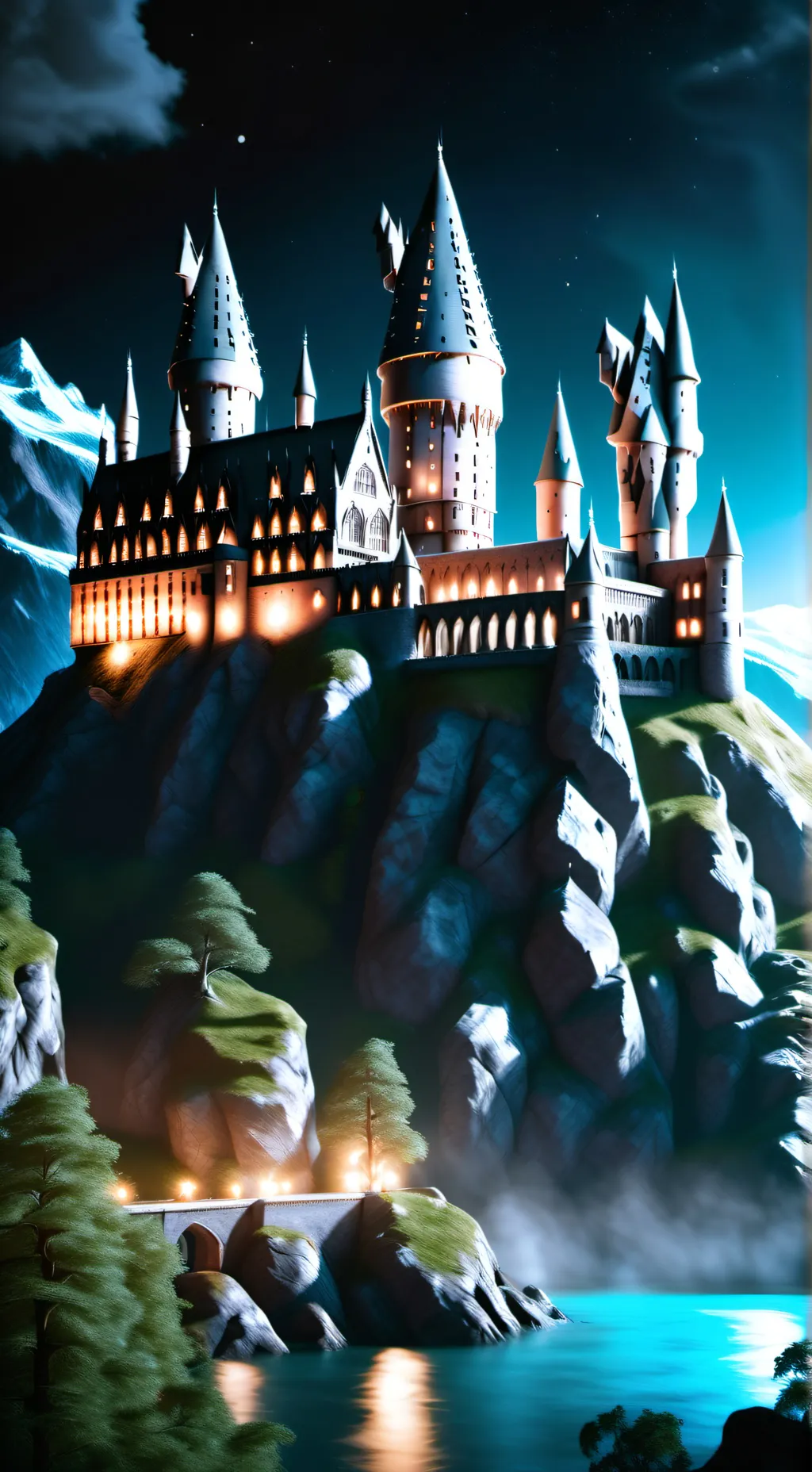 ai character: hogwarts sad background