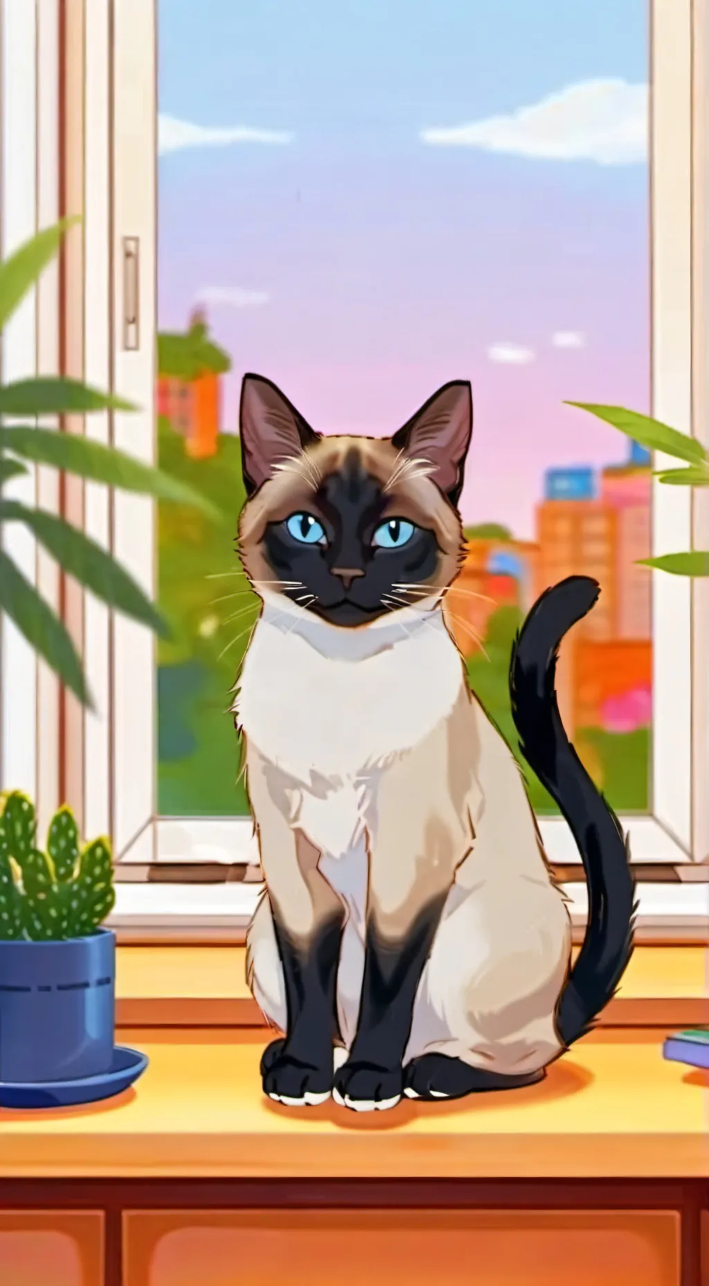 ai character: Pixel background