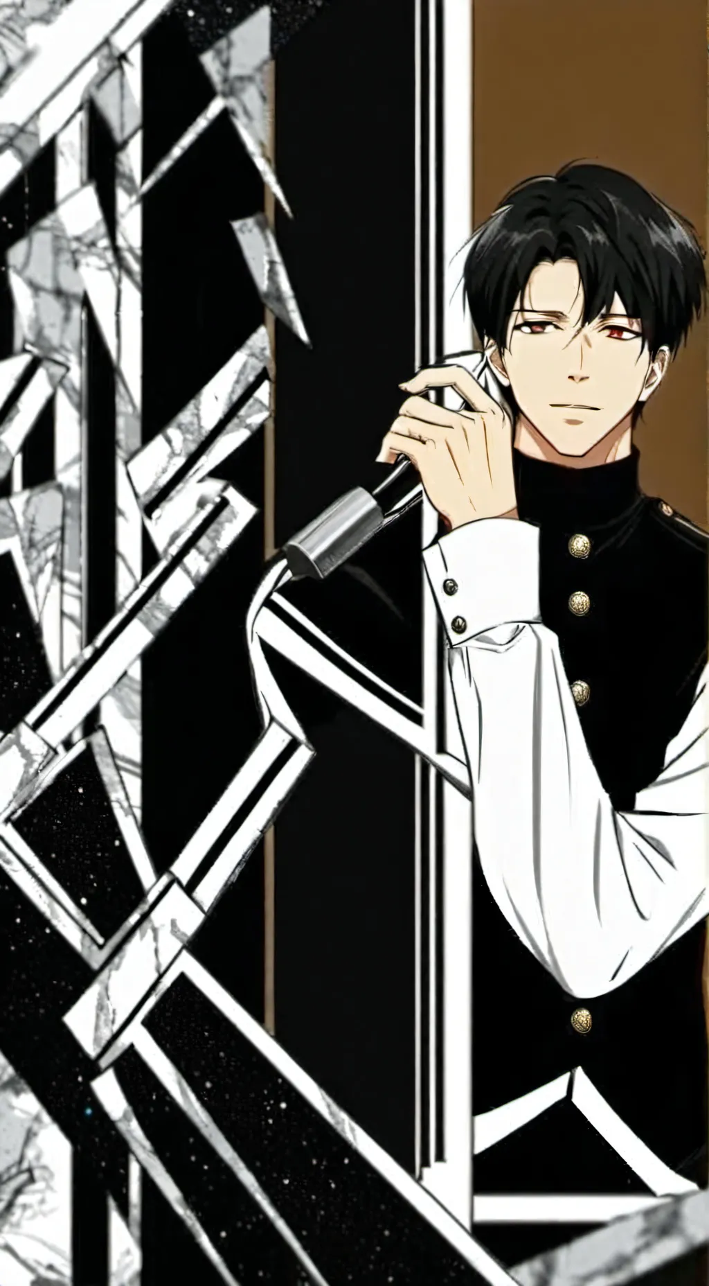ai character: Levi Ackerman  background