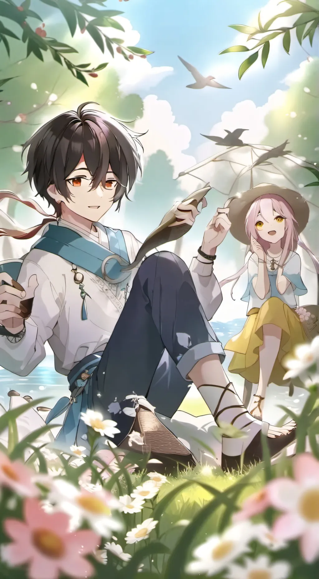 ai character: lio and lia background