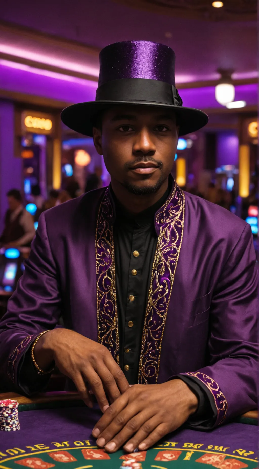 ai character: БлэкПуппа background