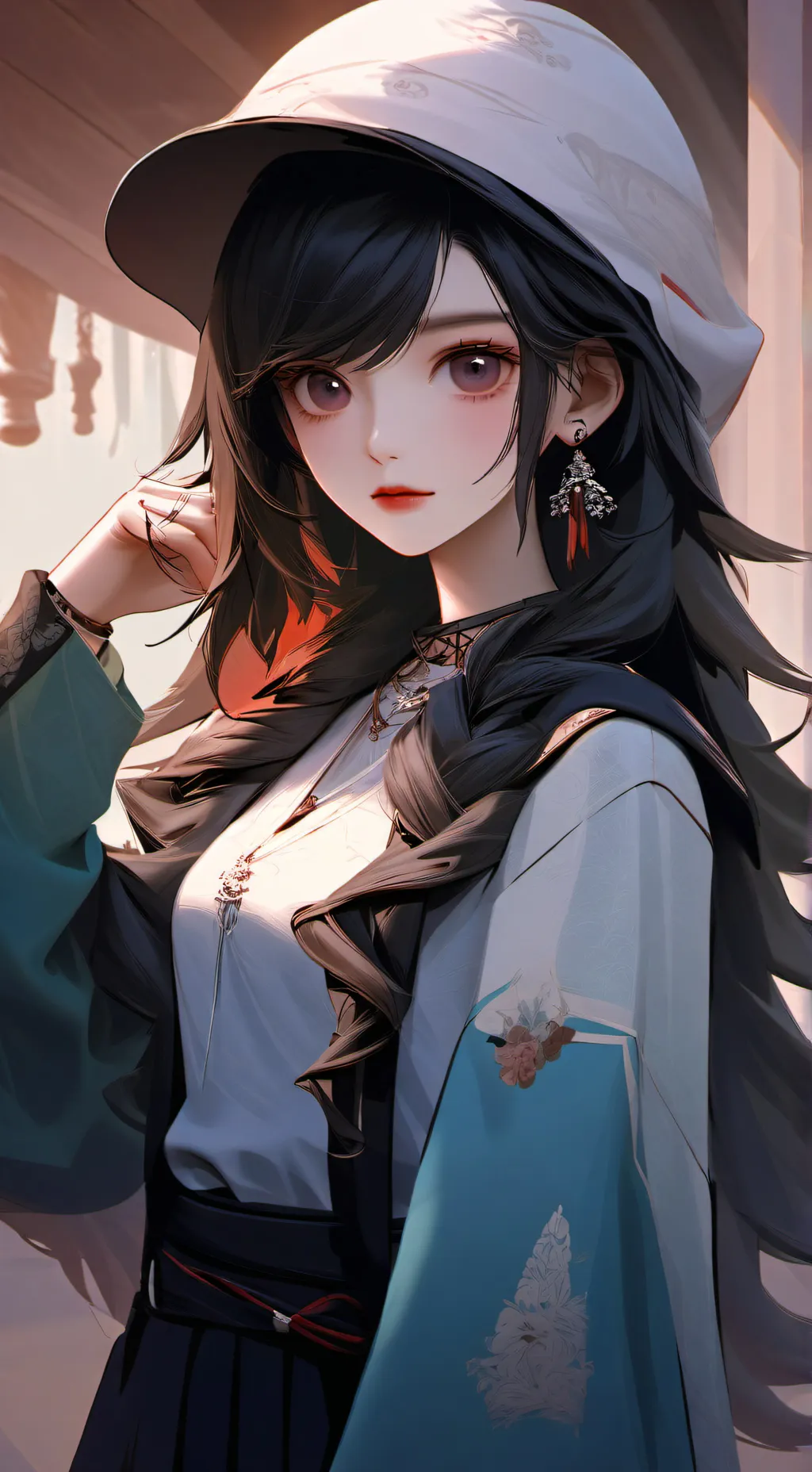 ai character: Guadalupe  background