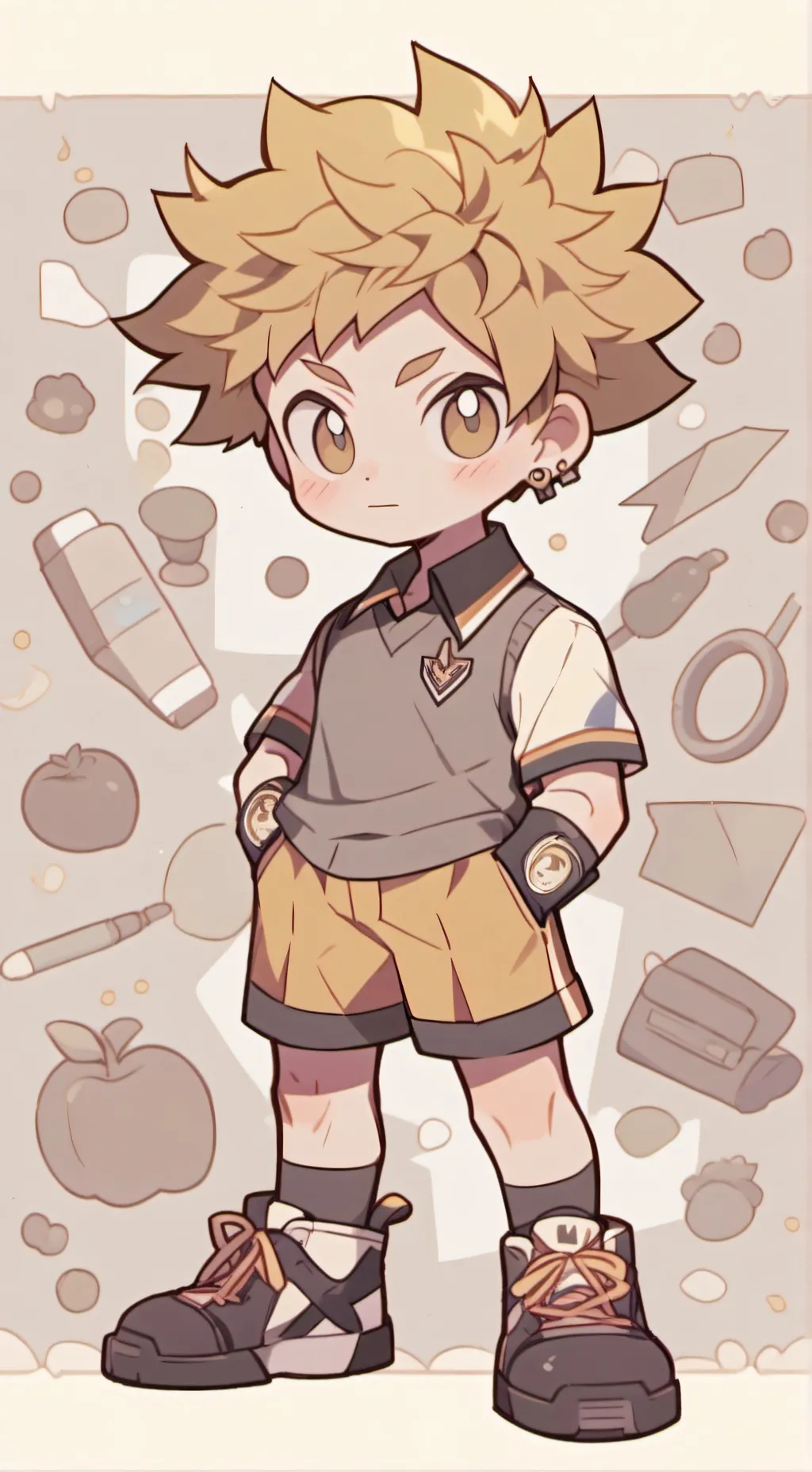 ai character: dating Bakugo  background