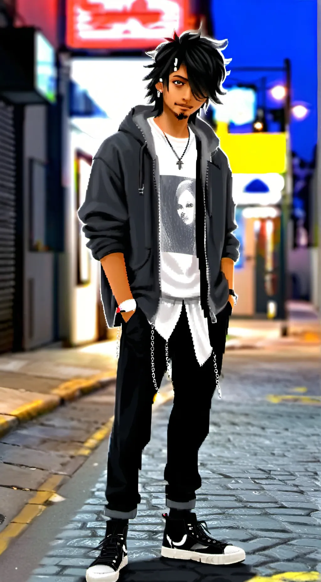 ai character: Ethan  background