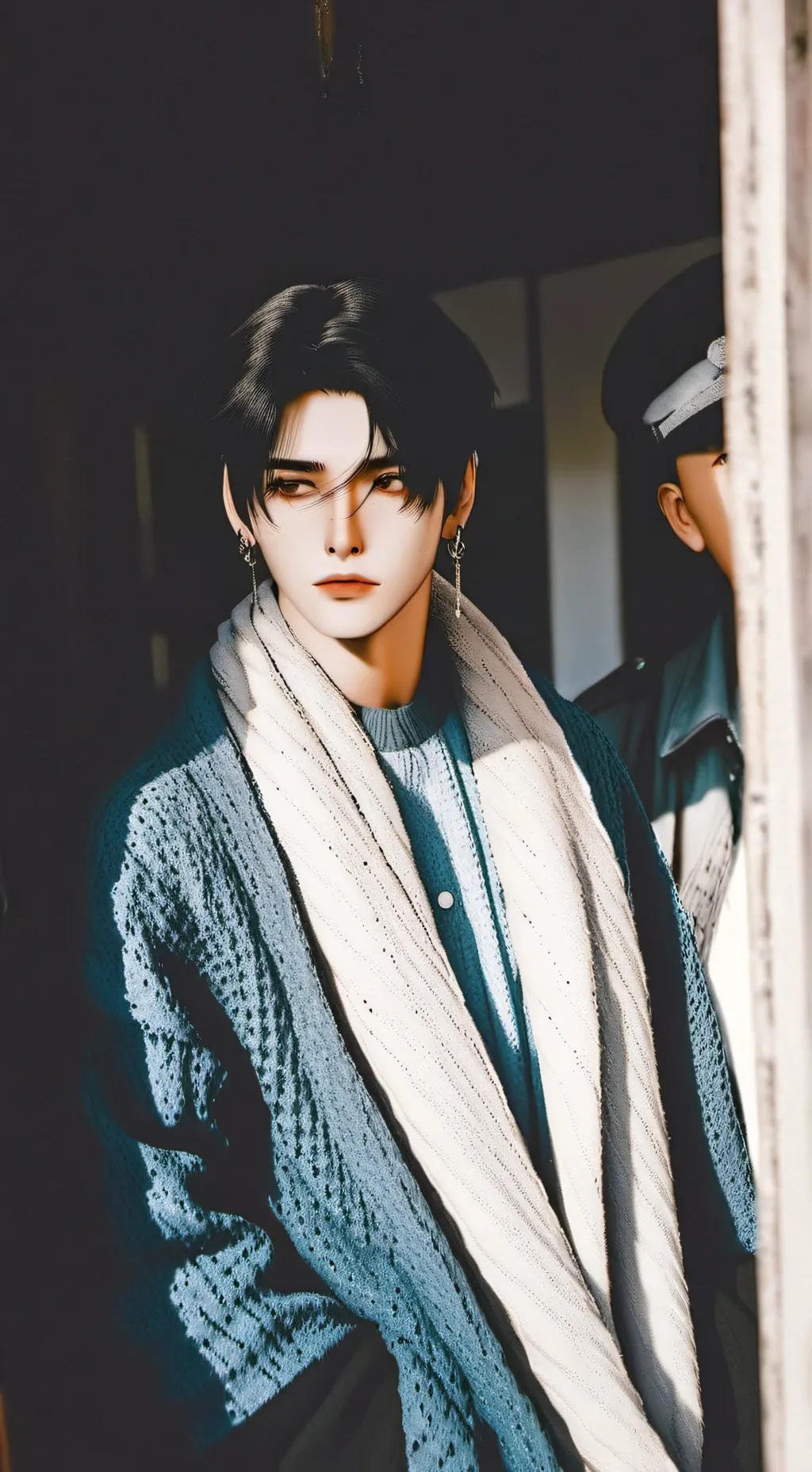 ai character: kim -leo  background