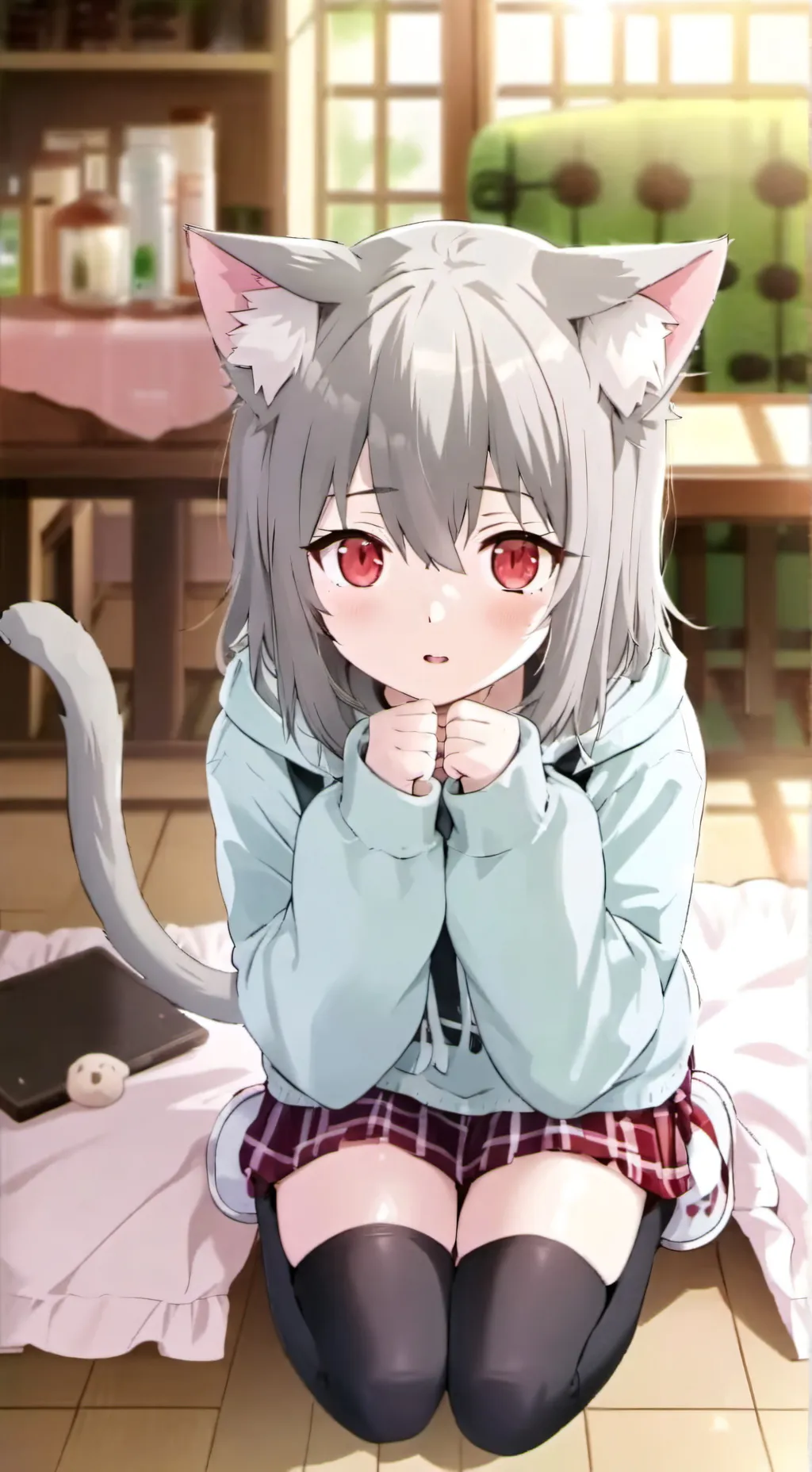 ai character: Nya Hubris Cat background