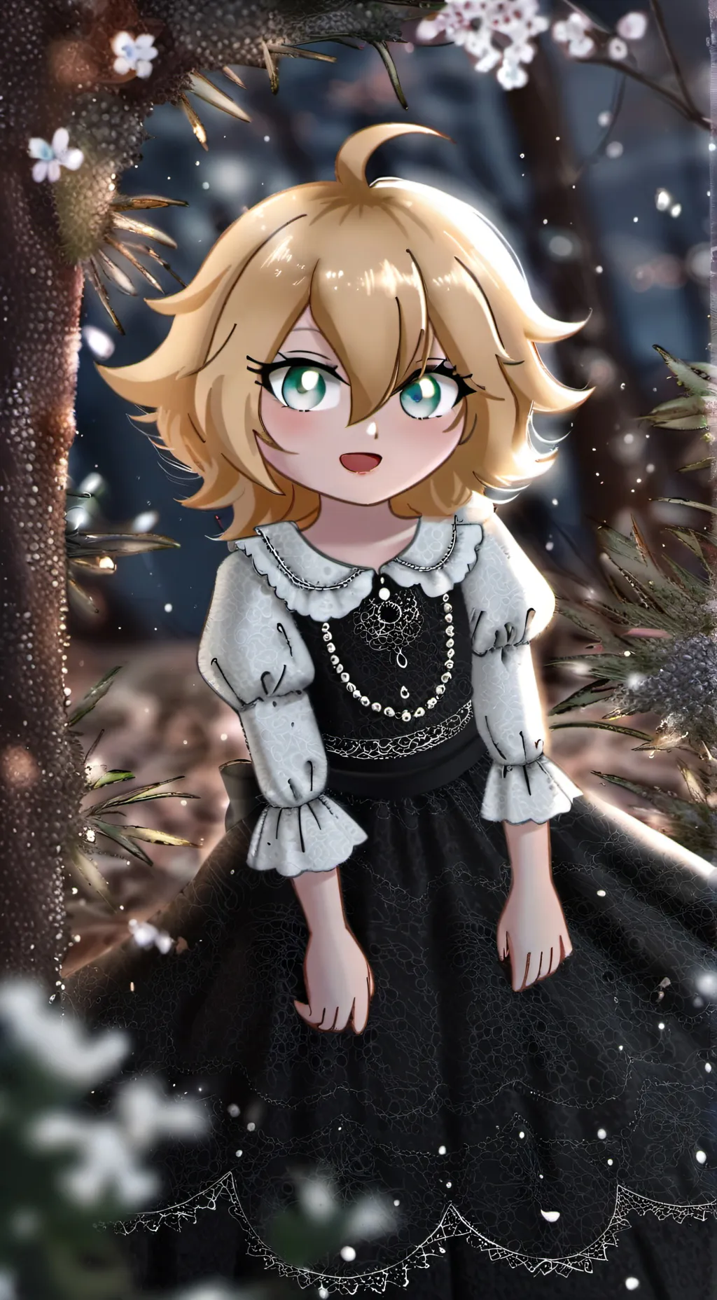 ai character: a witch background