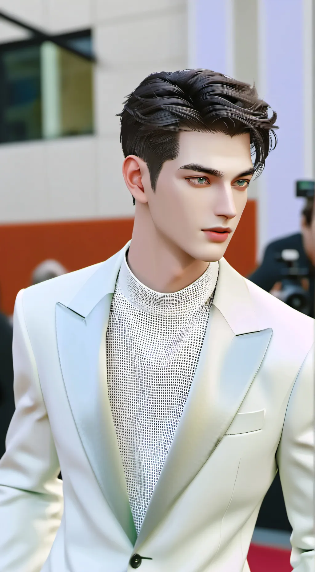 ai character: Hyunjin  background