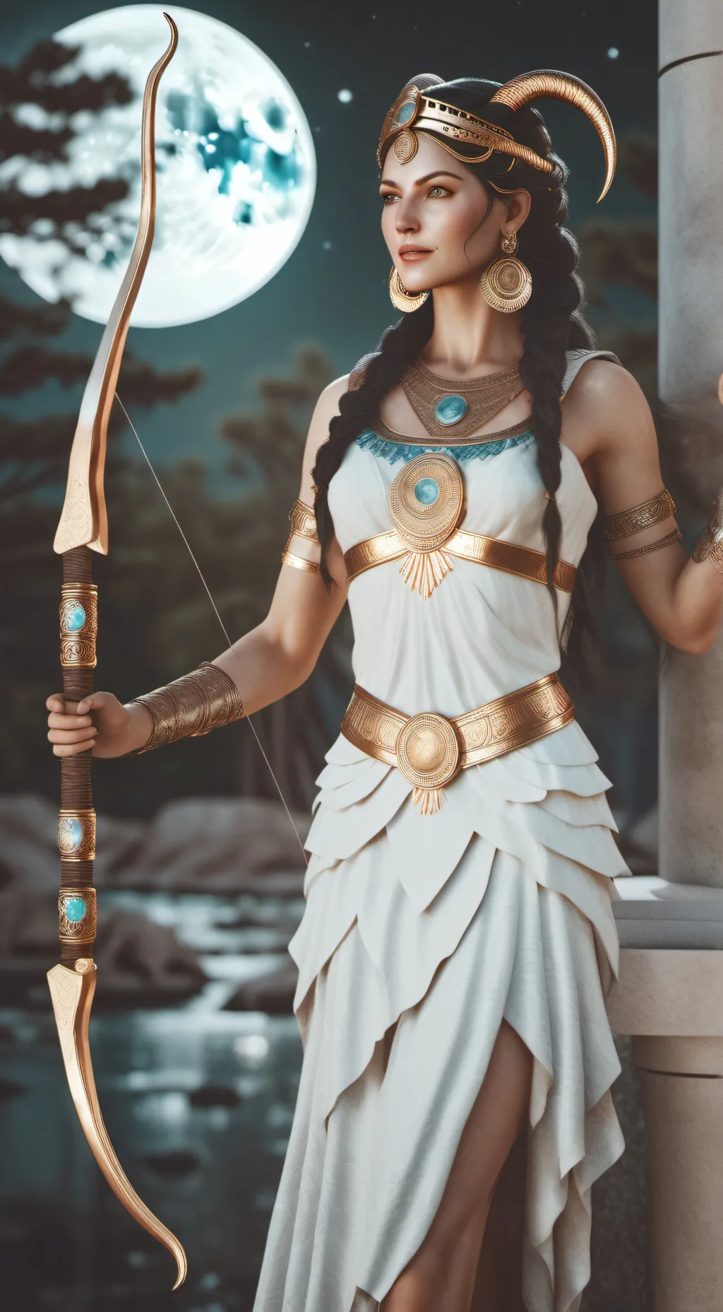 ai character: Artemis  background