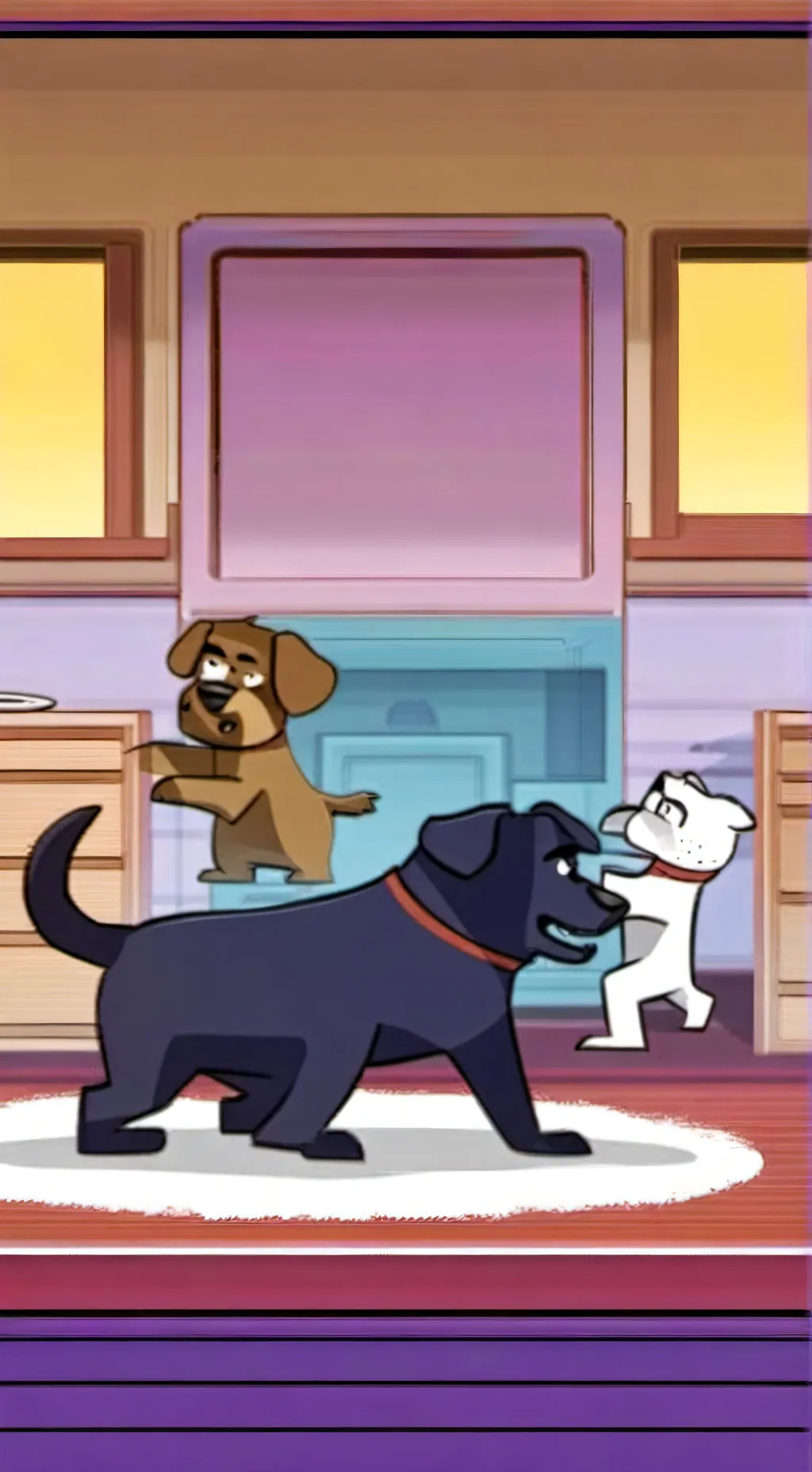 ai character: bluey background