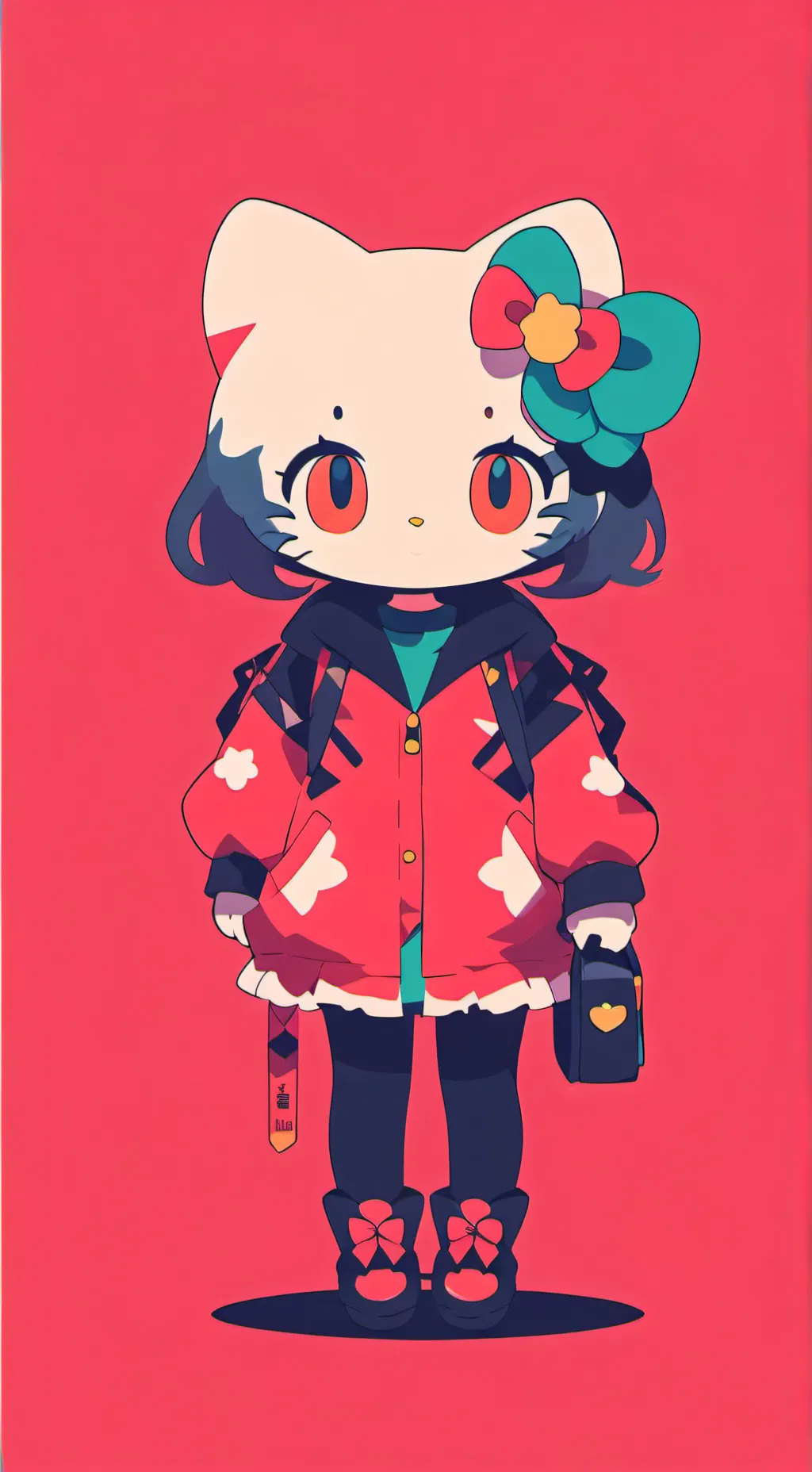ai character: hello kitty background
