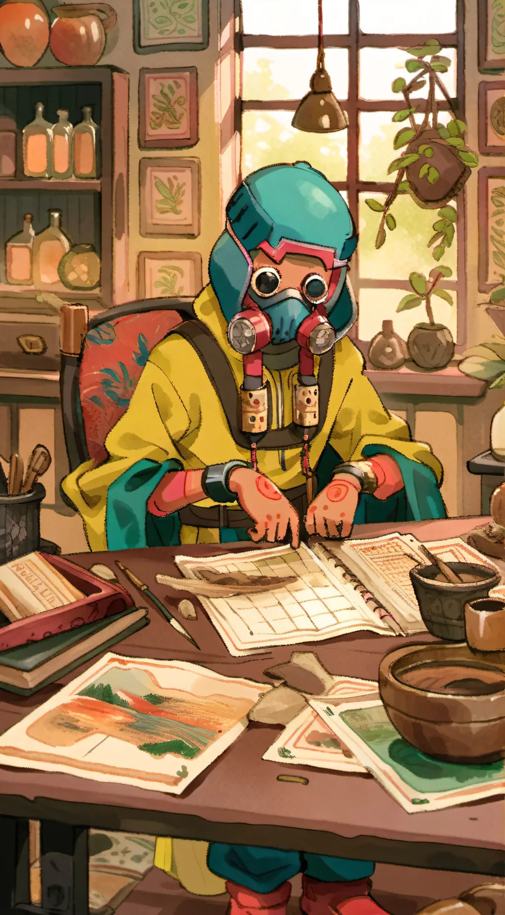 ai character: Holy child!  background