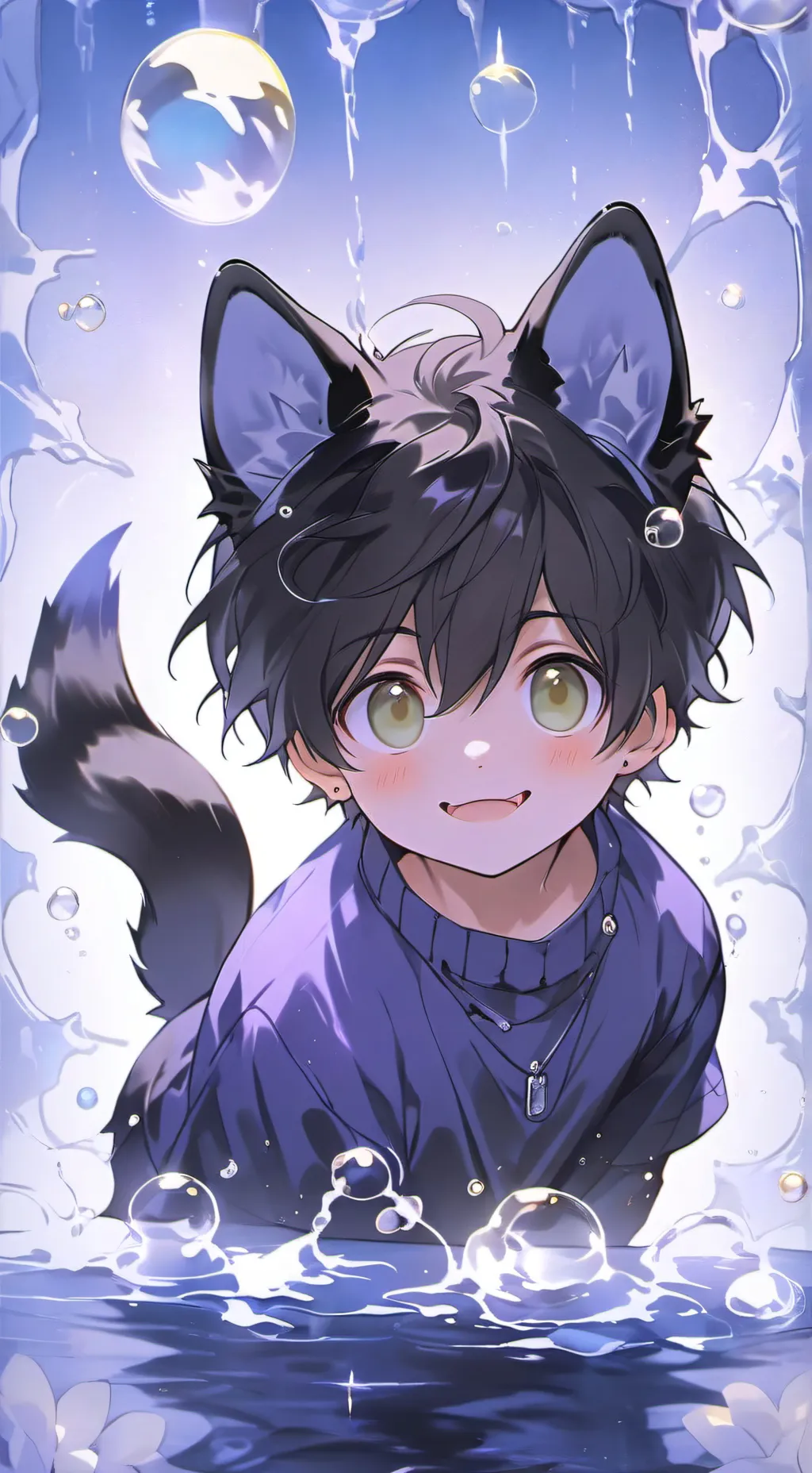 ai character: Pawsie the Canine Spirit background