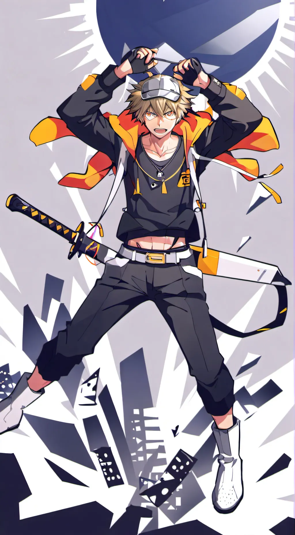 ai character: 💥bakugo💥 background