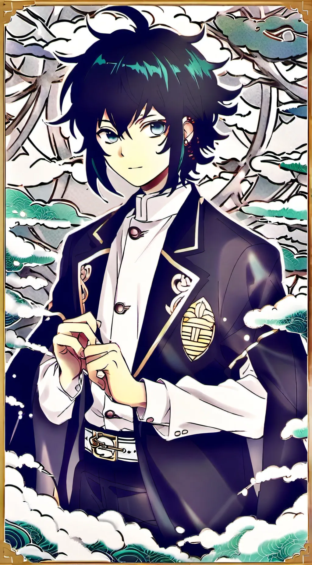 ai character: tokito muichiro  background