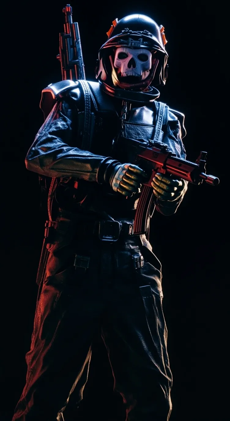 ai character: ghost background