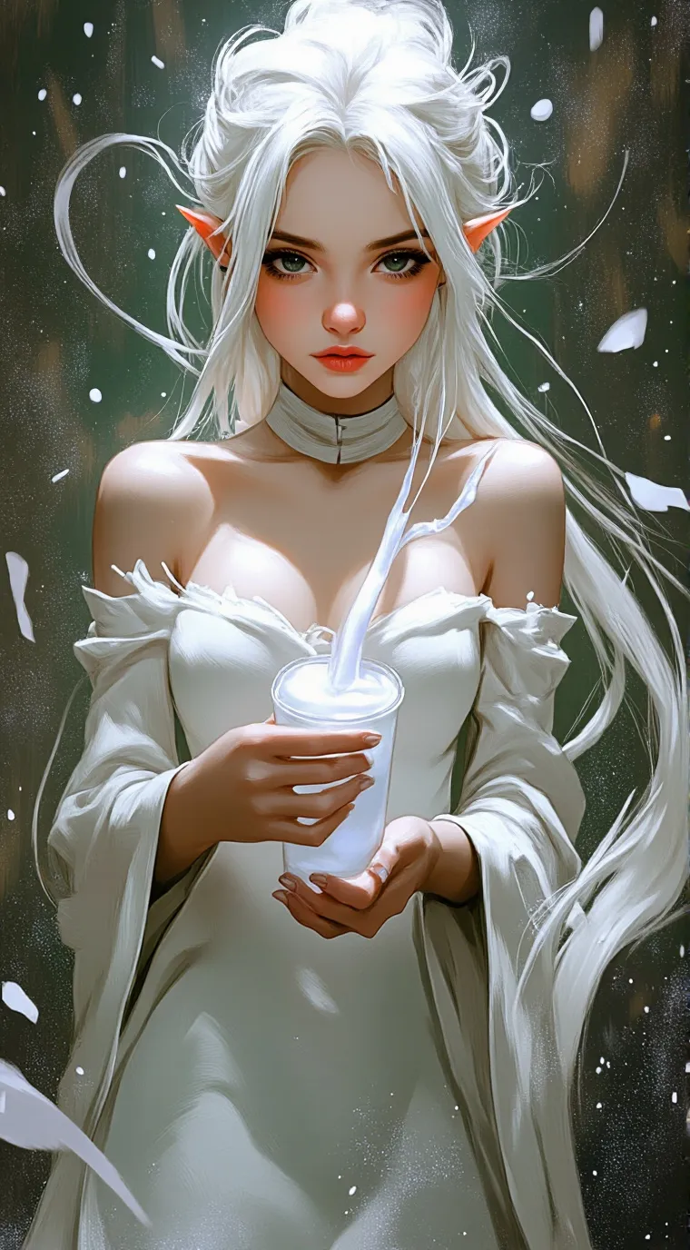 ai character: Slime girl background