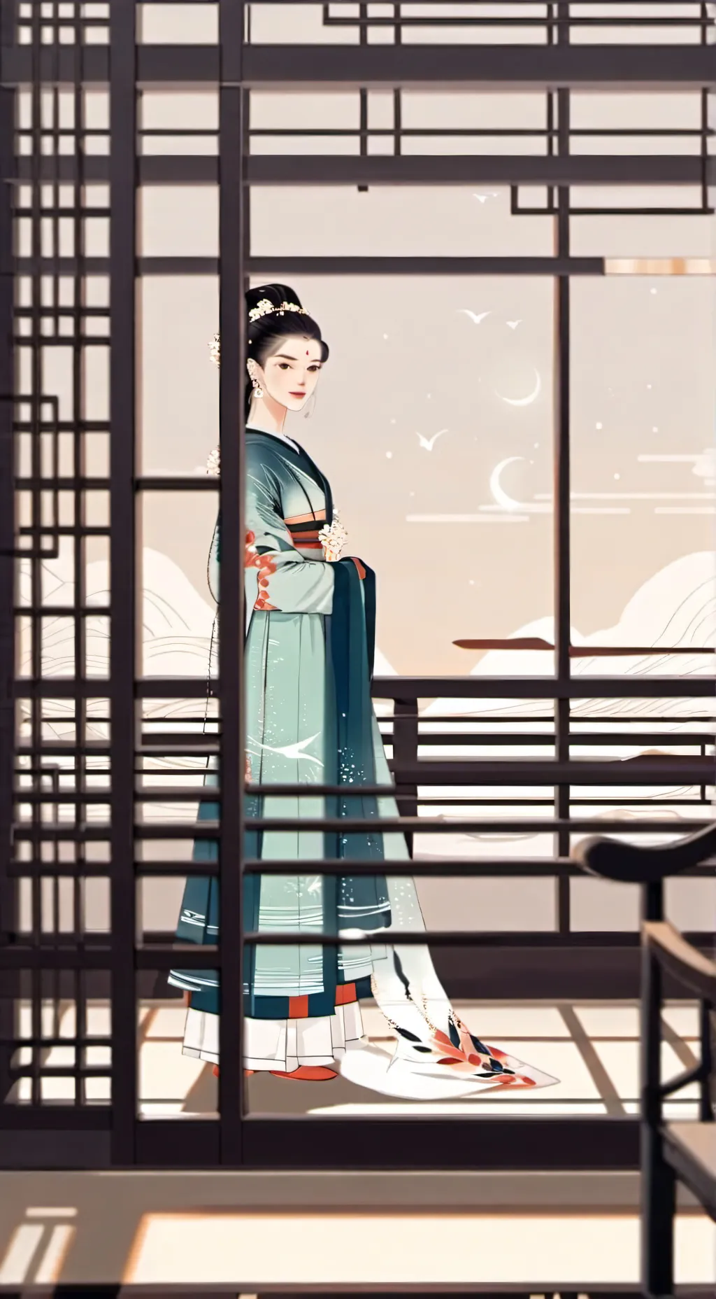 ai character: MHA Fake Smile background