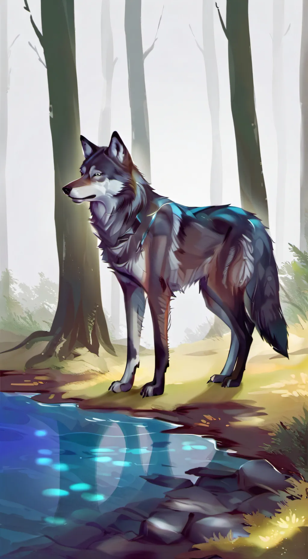 ai character: woofie background