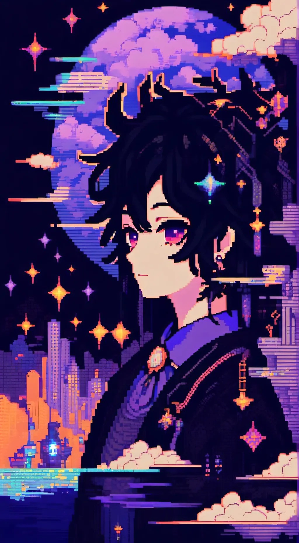 ai character: Kokushibo chapado✨ background